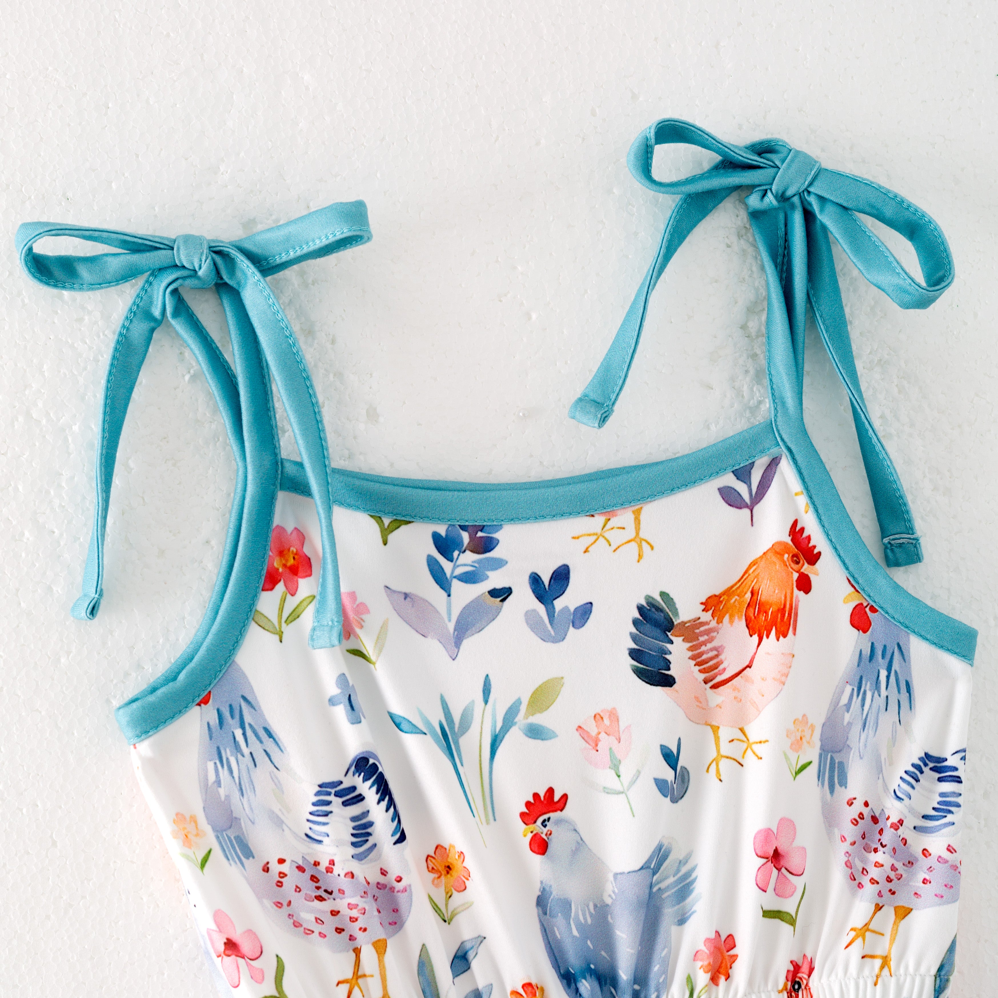 (Pre Order)Girls Spring and Summer Print Suspender Jumpsuit