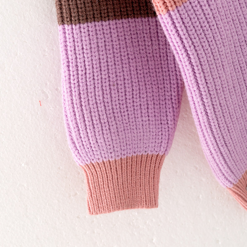 (In Stock G21-3-2)Mommy and Me Christmas Color Matching Sweater