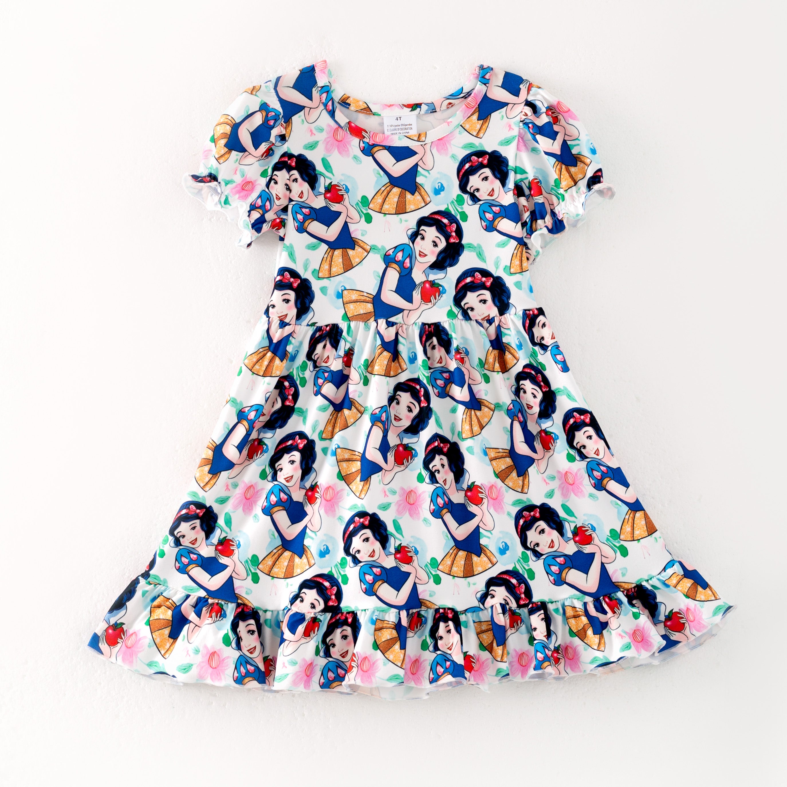 (Pre Order)Girls Spring and Summer Princess Print Dress