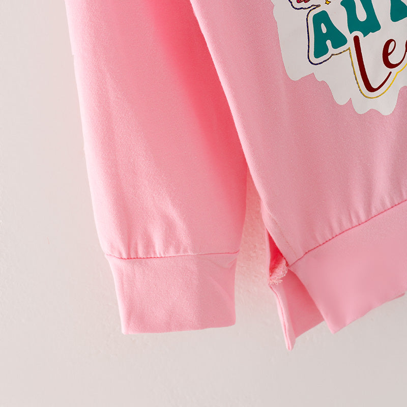 (In Stock L27-1-1)Girls Thanksgiving Print Outfit Set