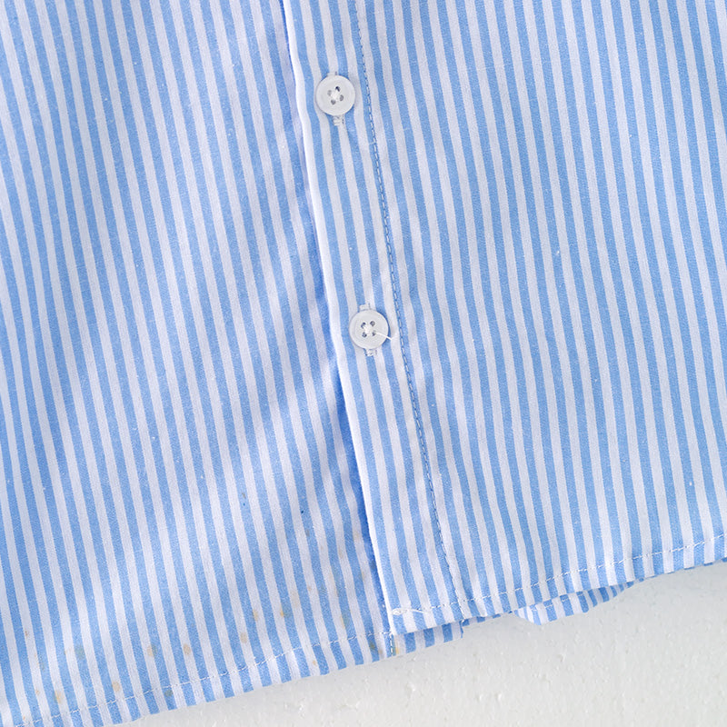 (In Stock)Boys Patriotic Applique Striped Shirt