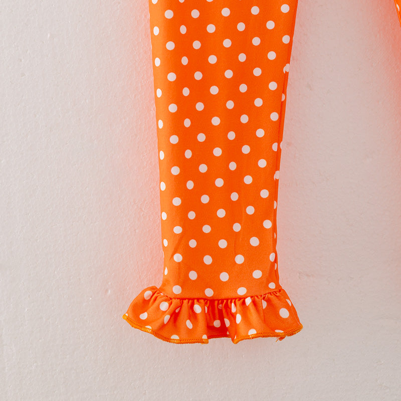 (In Stock L27-2-1)Girls Thanksgiving Print Outfit Set
