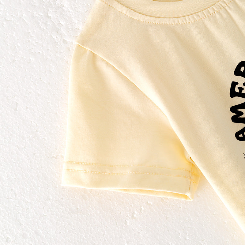 (In Stock)Girls Patriotic Print Outfit Set