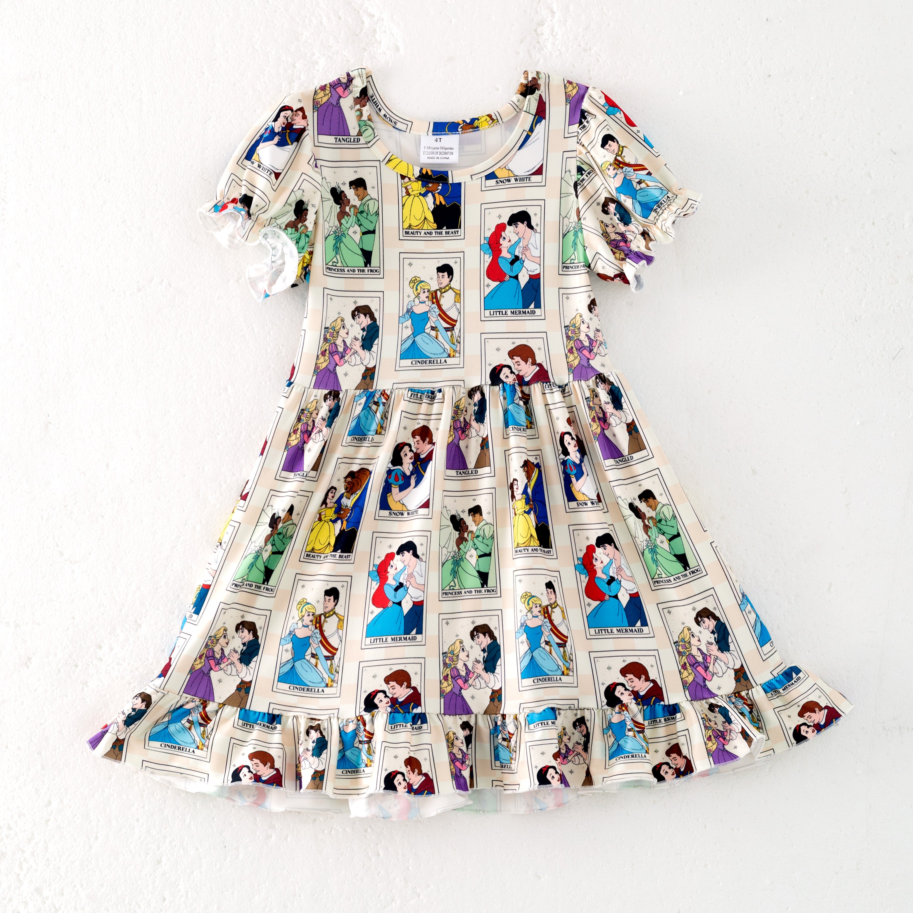 (Pre Order)Girls Spring and Summer Princess Print Dress