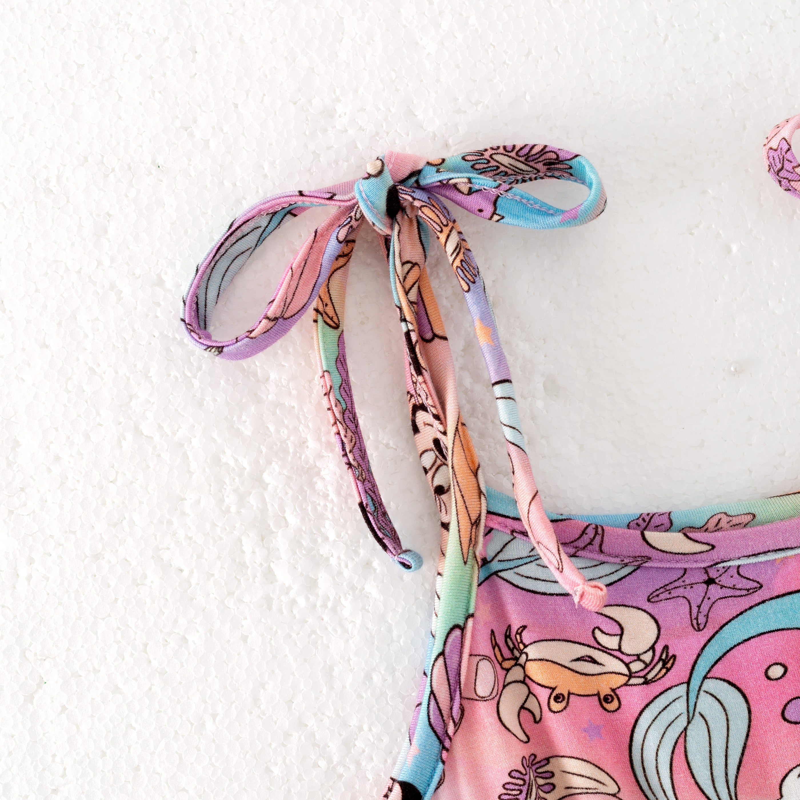 (Pre Order)Bamboo Summer Baby Girls' Cartoon Printed Sleeveless Jumpsuit