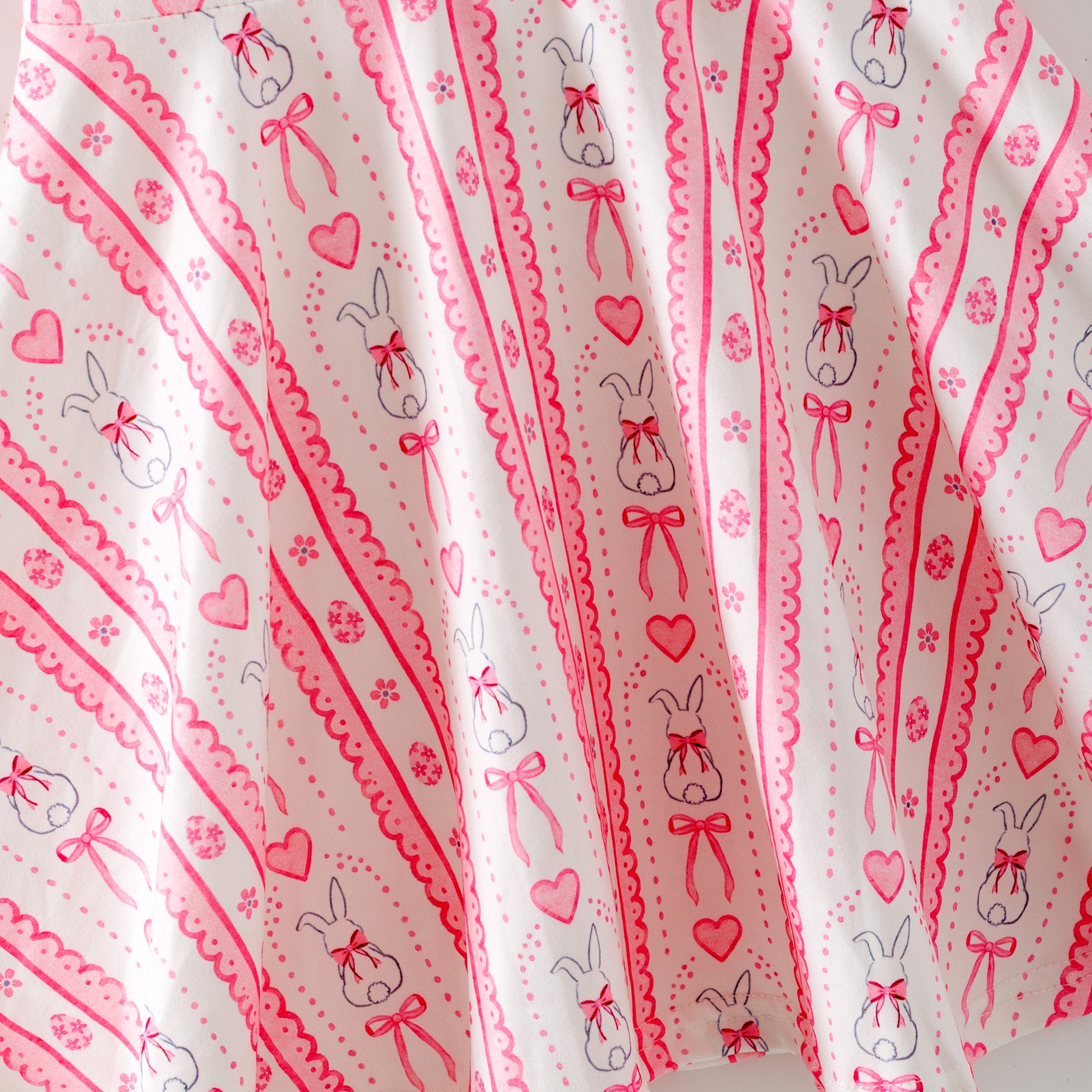 (Pre Order,Prepack Zone)Girls Easter Bunny Print Dress(Mix Size)