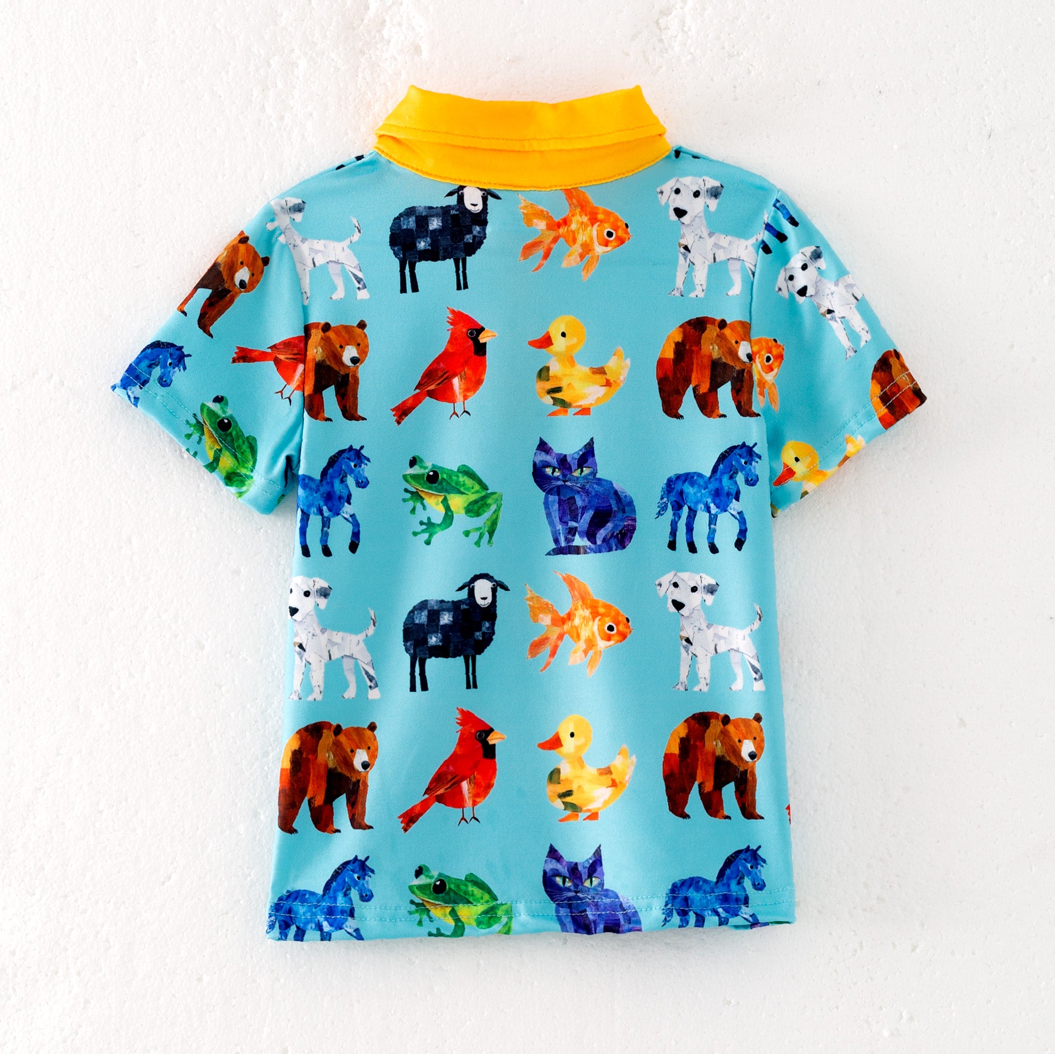 (Pre Order)Boys Spring and Summer Brown Bear Print Top