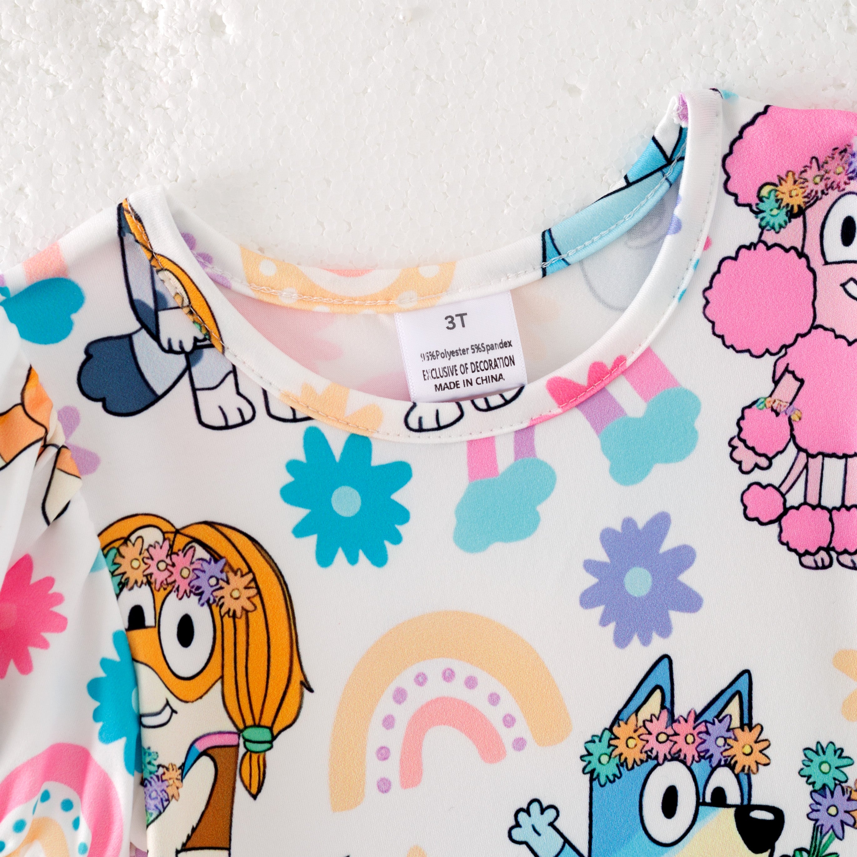 (Pre Order)Girls Spring and Summer Strawberry&Cartoon Print Dress