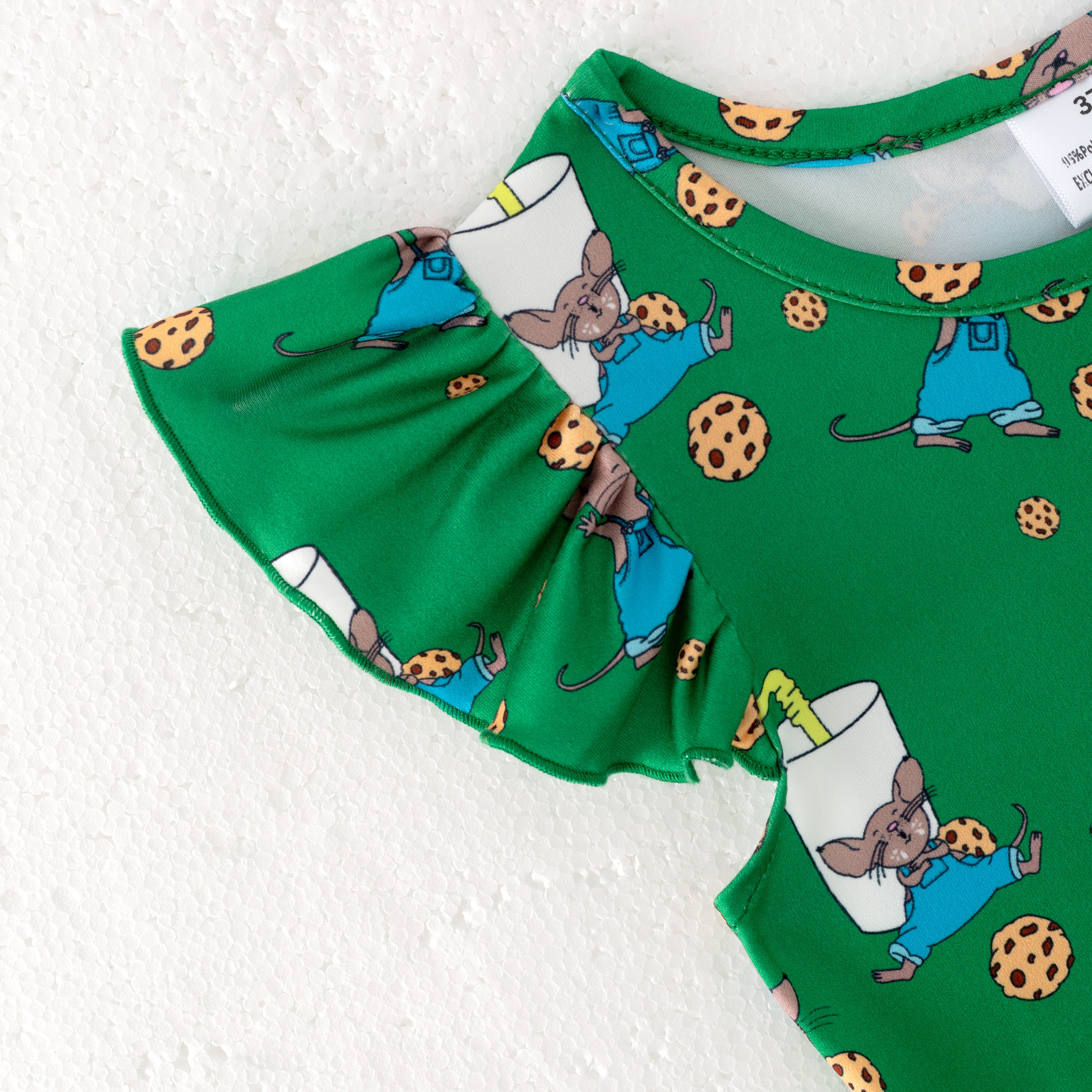 (Pre Order)Girls Spring and Summer Brown Bear Print Dress