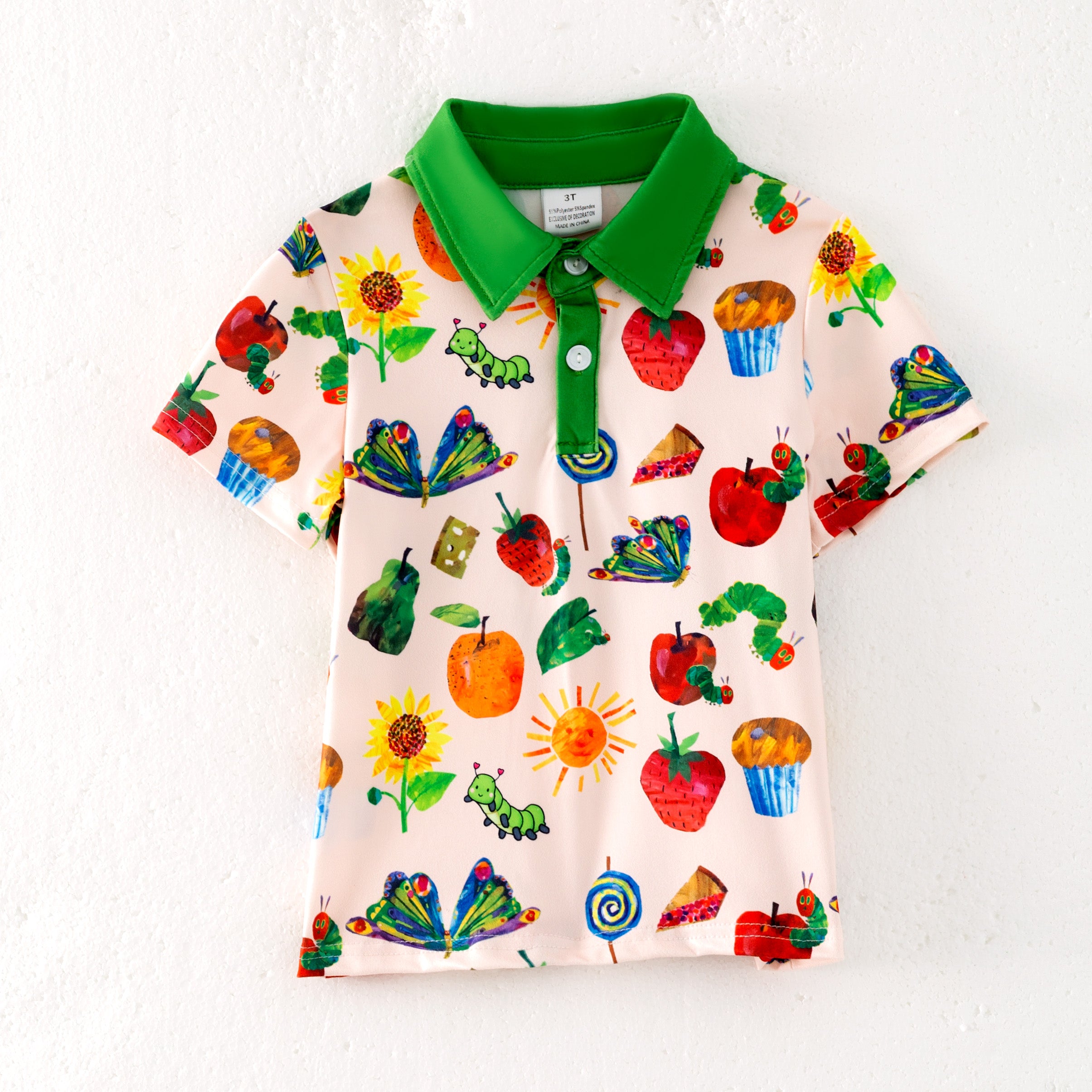 (Pre Order)Boys Spring and Summer Brown Bear Print Top