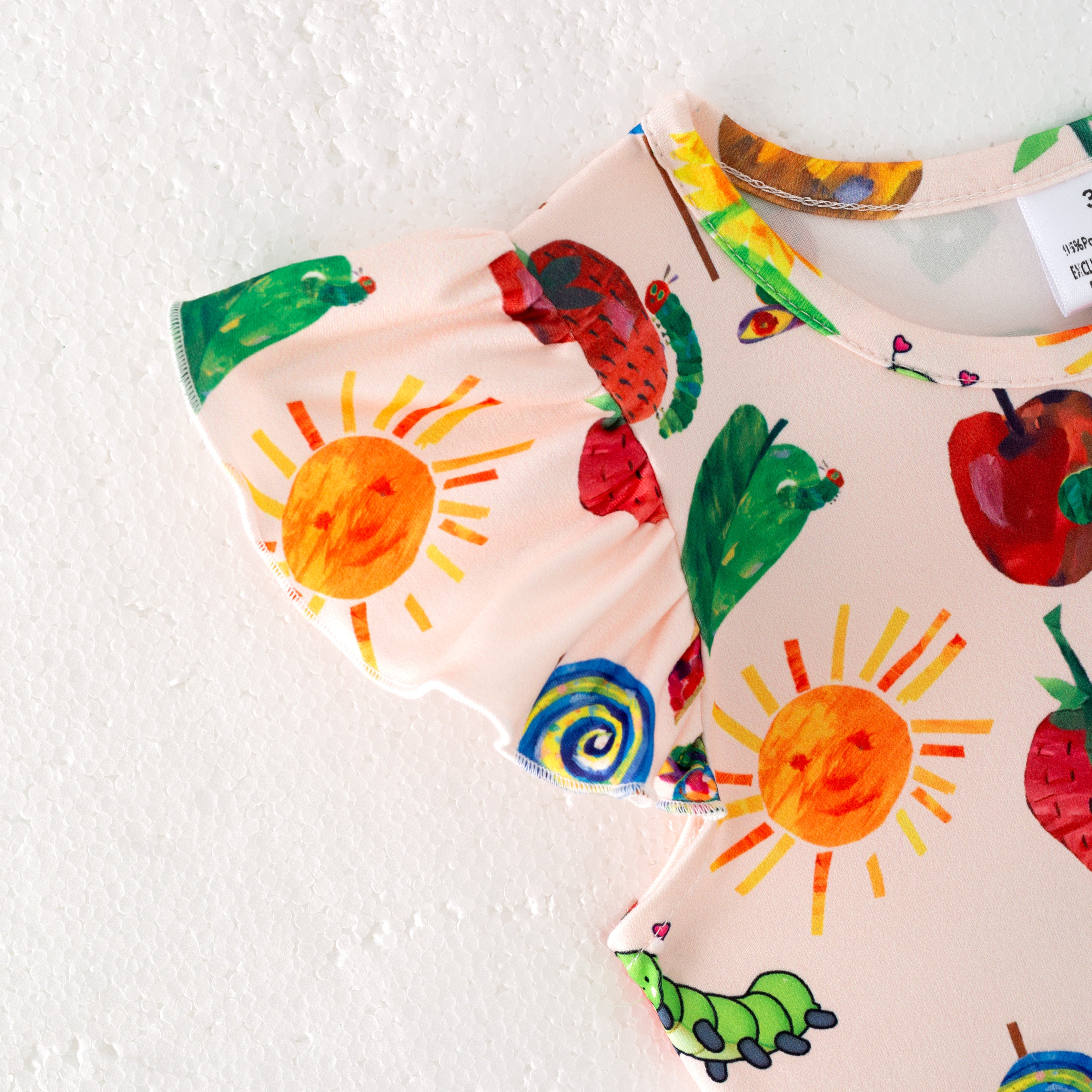 (Pre Order)Girls Spring and Summer Brown Bear Print Dress