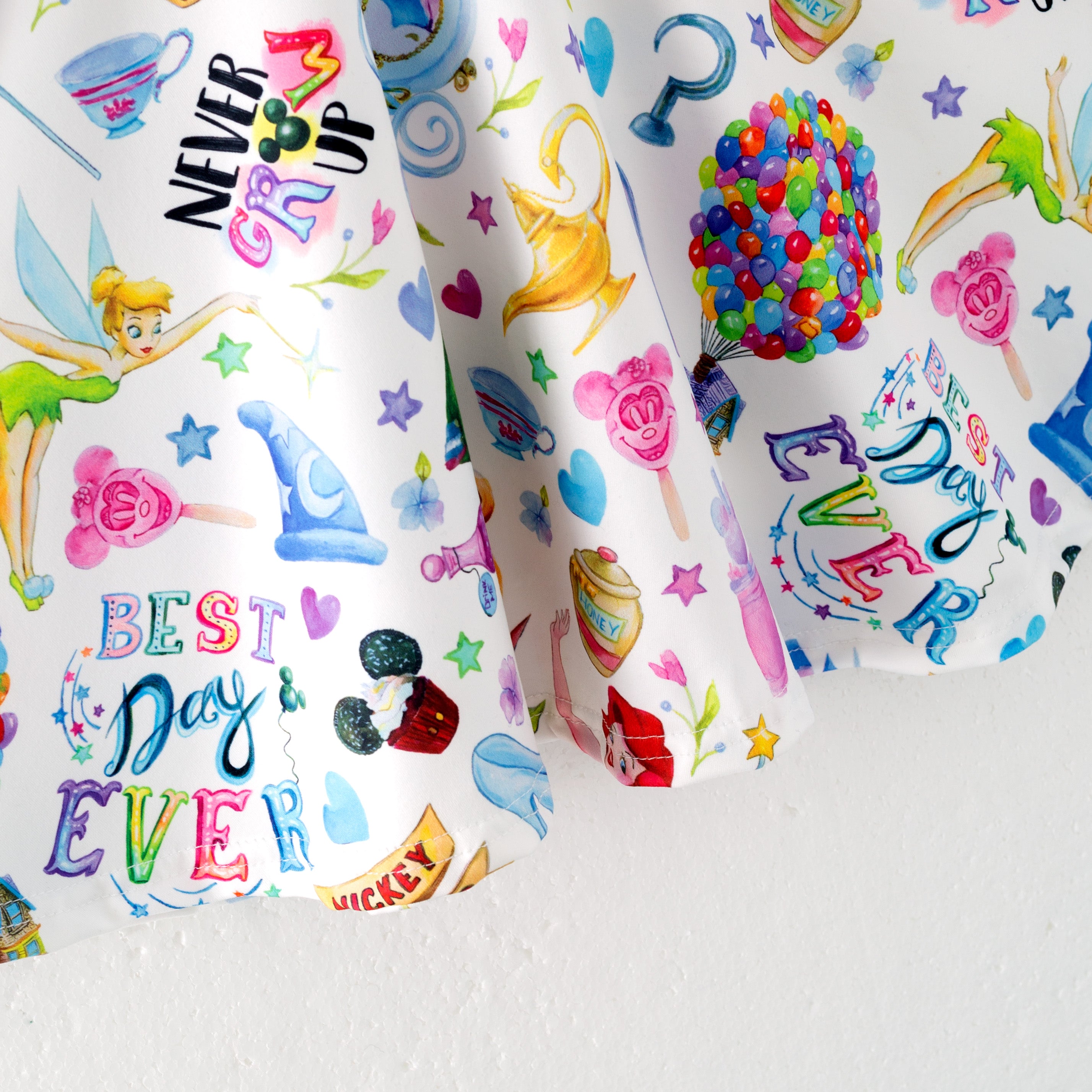 (Pre Order)Girls Spring and Summer Cartoon Character Print Dress