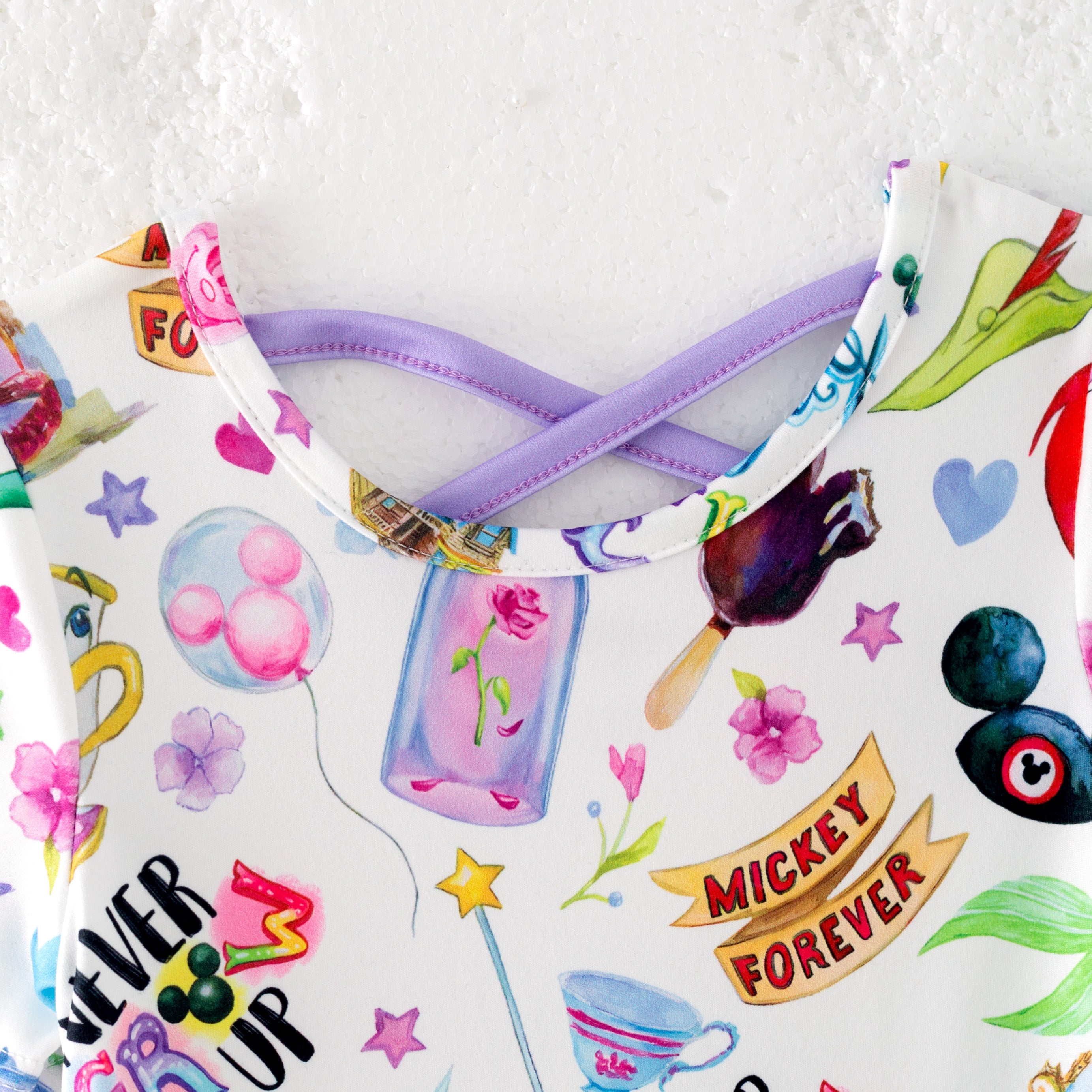 (Pre Order)Girls Spring and Summer Cartoon Character Print Dress
