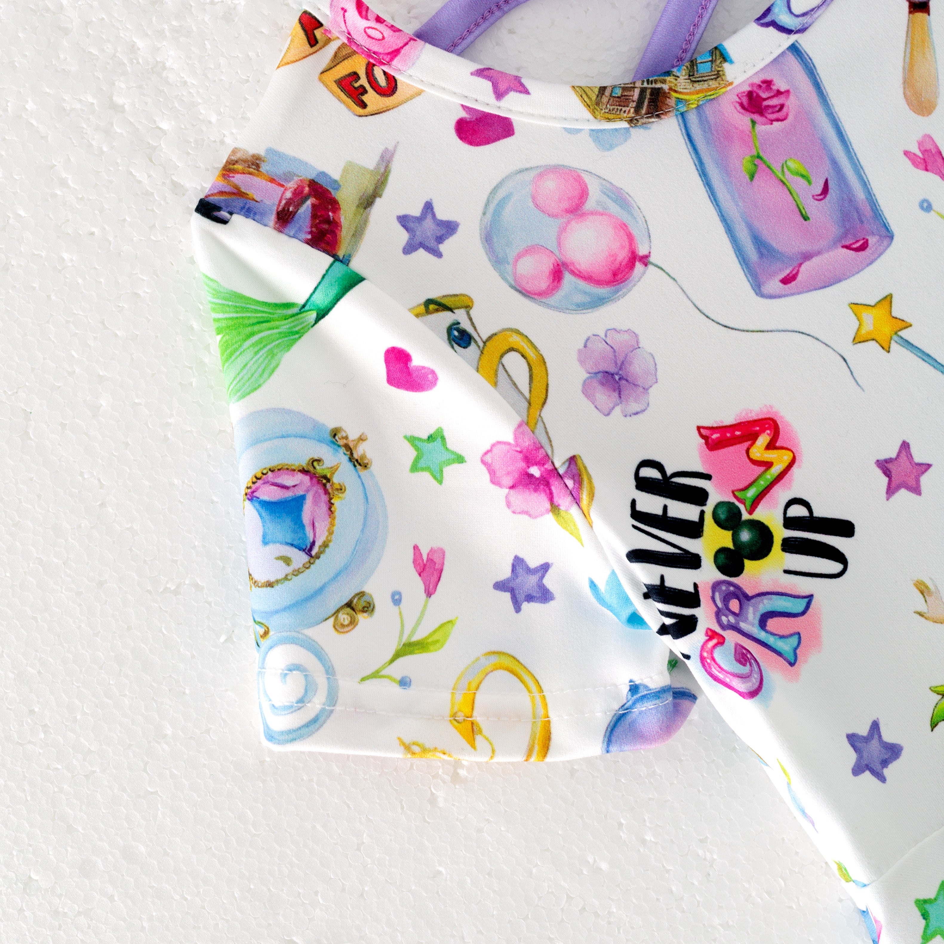 (Pre Order)Girls Spring and Summer Cartoon Character Print Dress