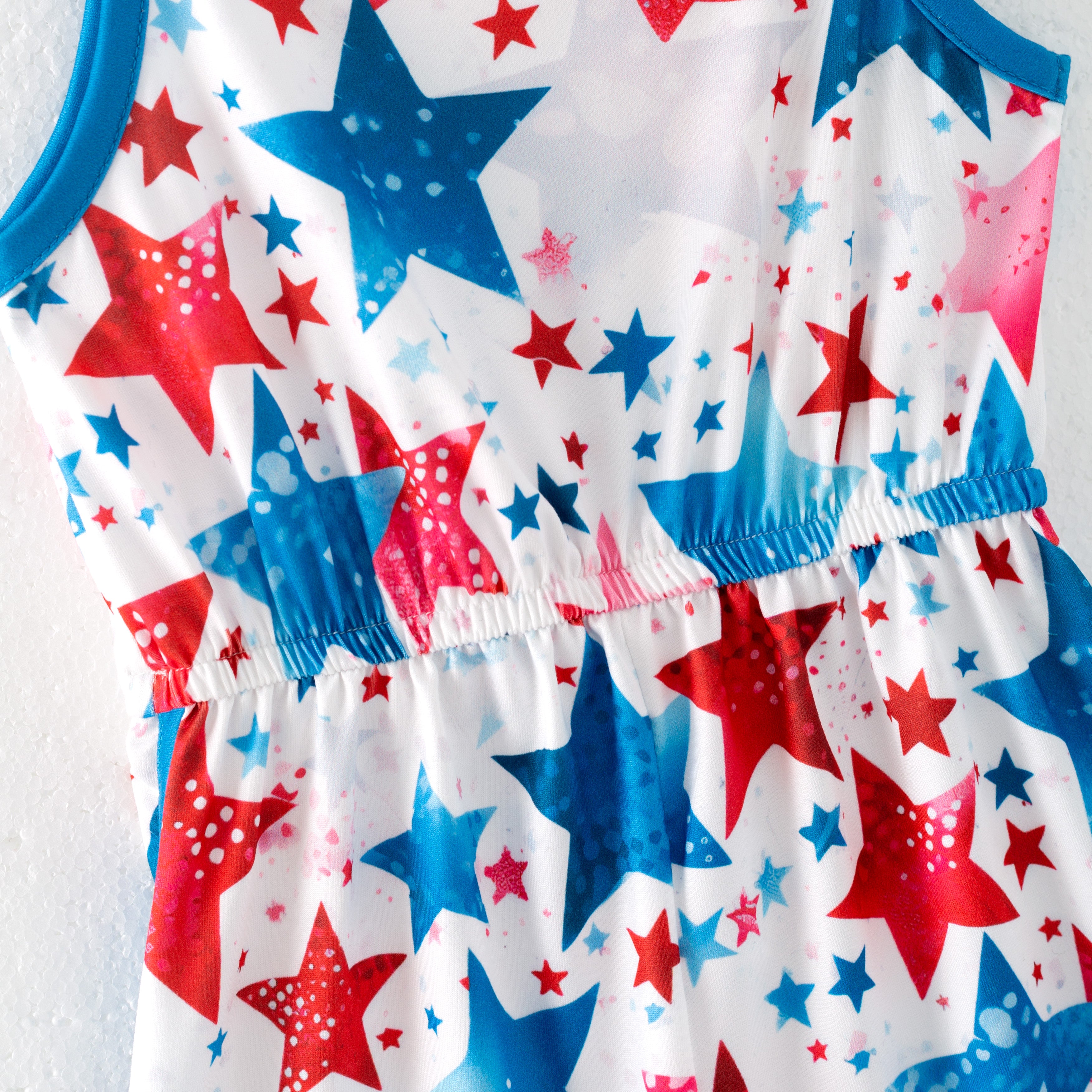 (Pre Order)Patriotic Print Strap Jumpsuit