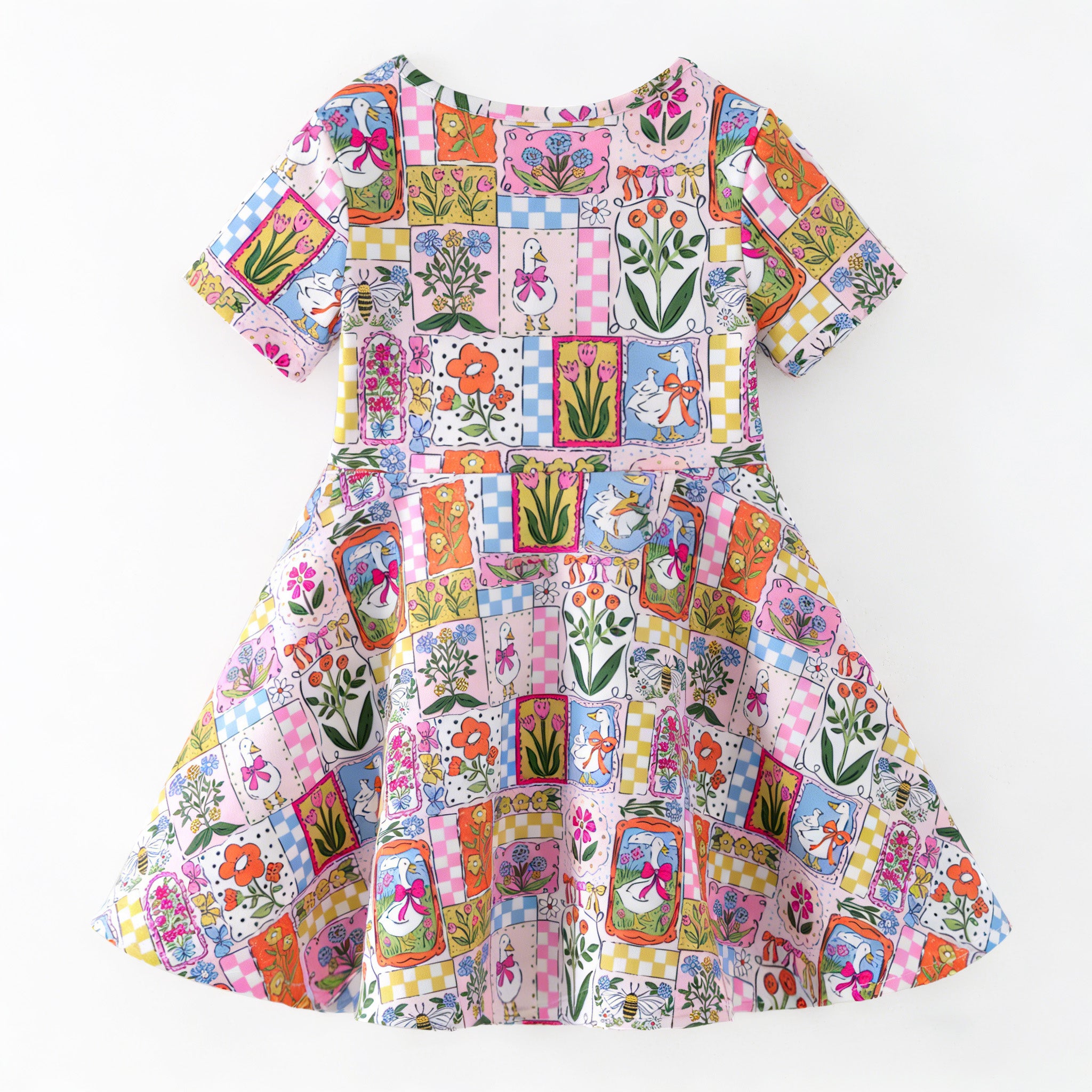 (Pre Order,Prepack Zone)Girls Spring&Summer Print Dress(Mix Size)