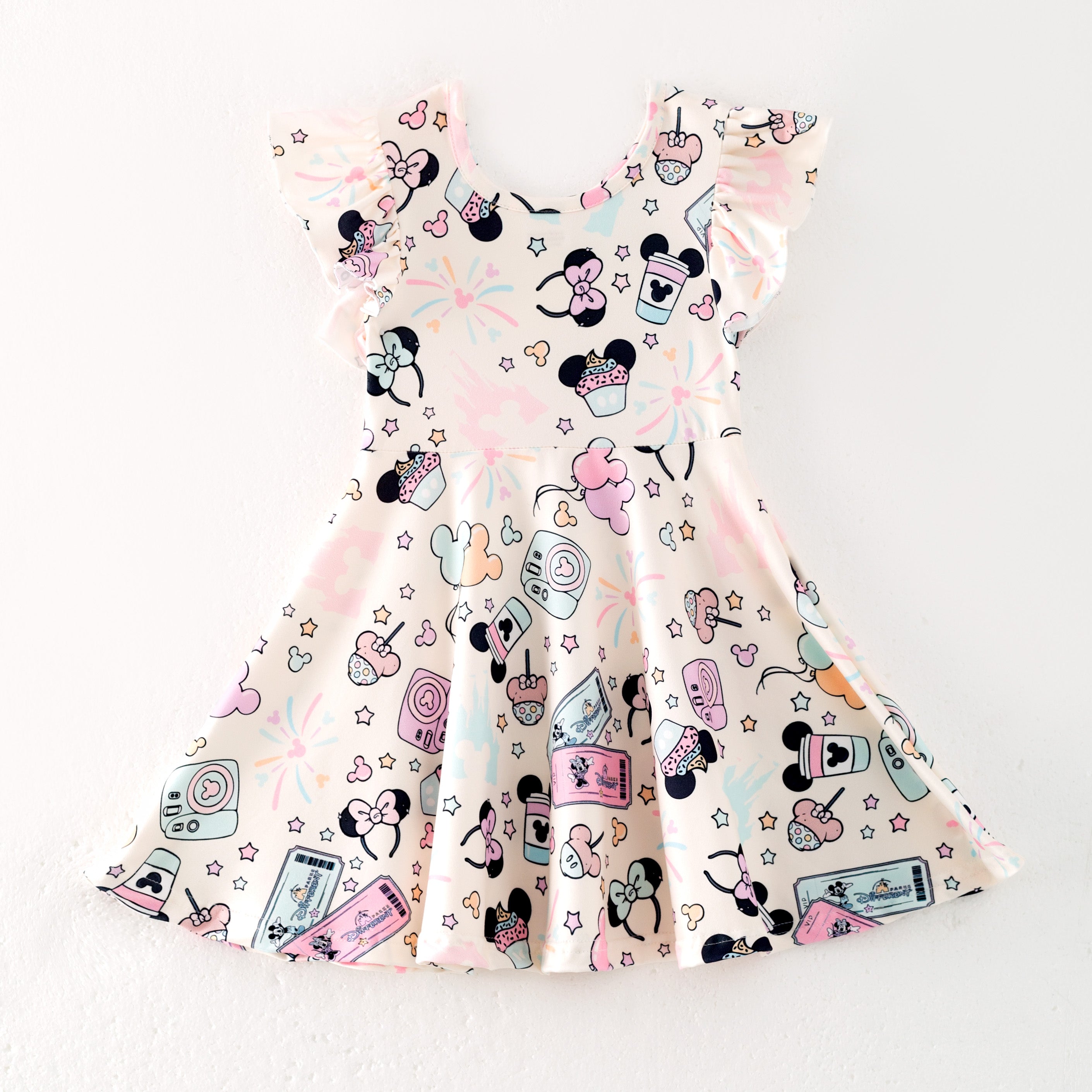 (Pre Order)Girls Spring and Summer Princess&Cartoon Print Dress