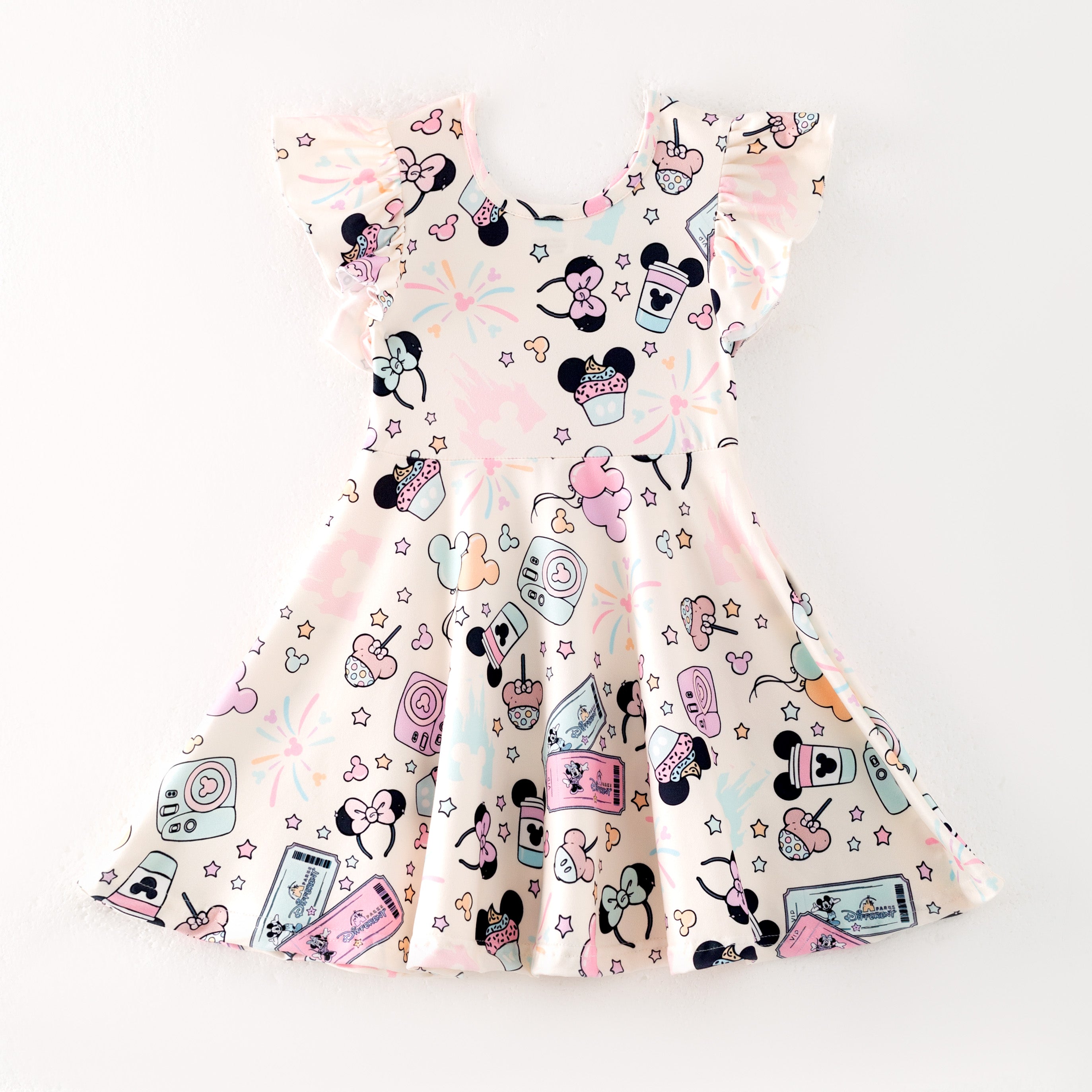 (Pre Order)Girls Spring and Summer Princess&Cartoon Print Dress