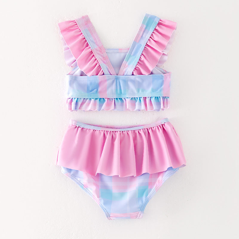 (In Stock)Girls Spring and Summer Cartoon Applique Swimsuit