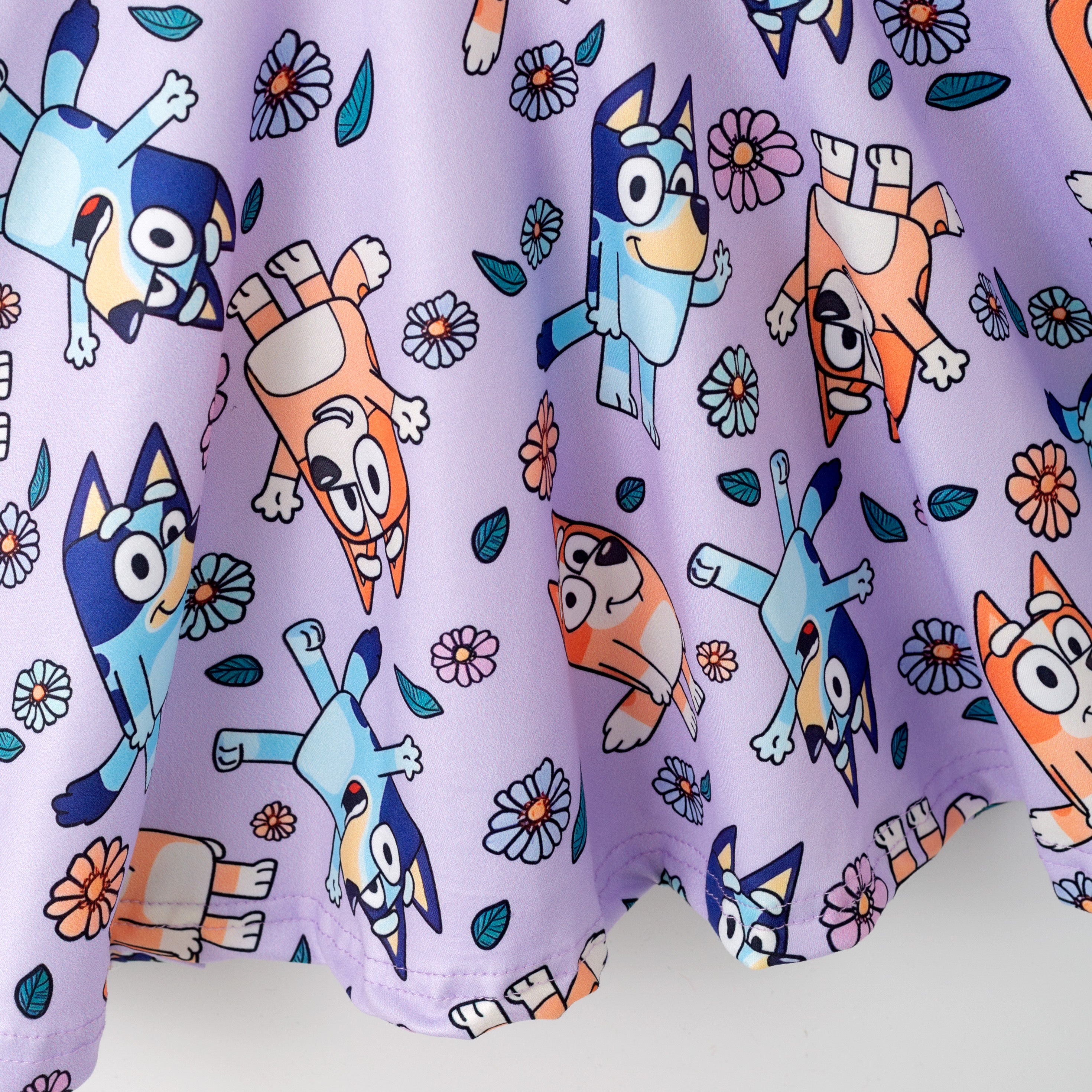 (Pre Order,Prepack Zone)Girls Fall Blue Dog Print Dress