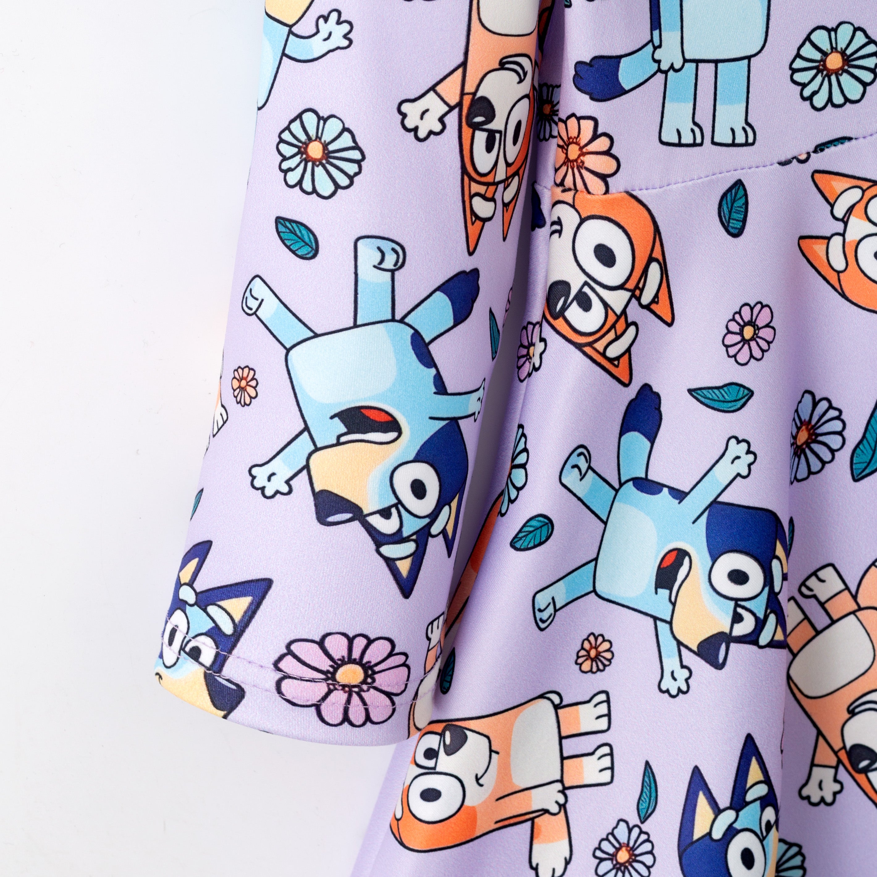(Pre Order,Prepack Zone)Girls Fall Blue Dog Print Dress