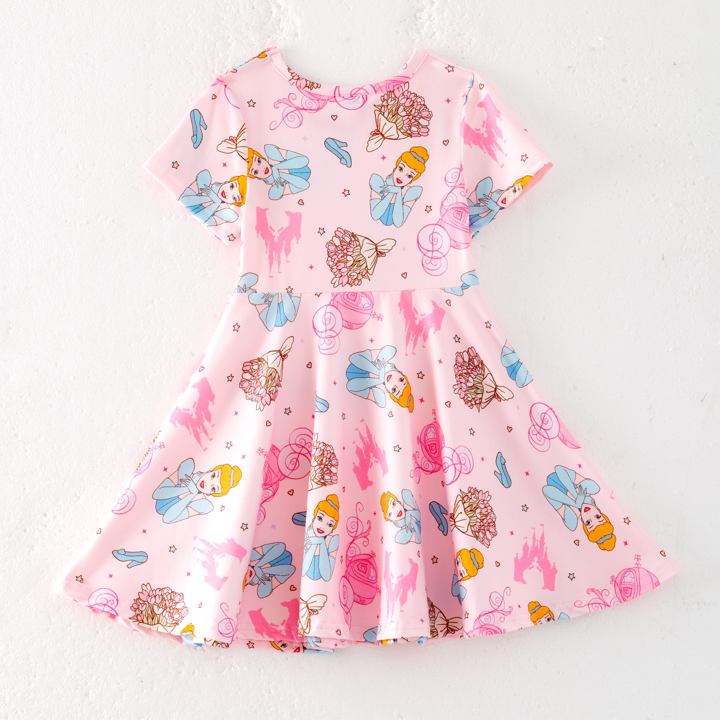 (Pre Order)Girls Spring and Summer Princess&Cartoon Print Dress