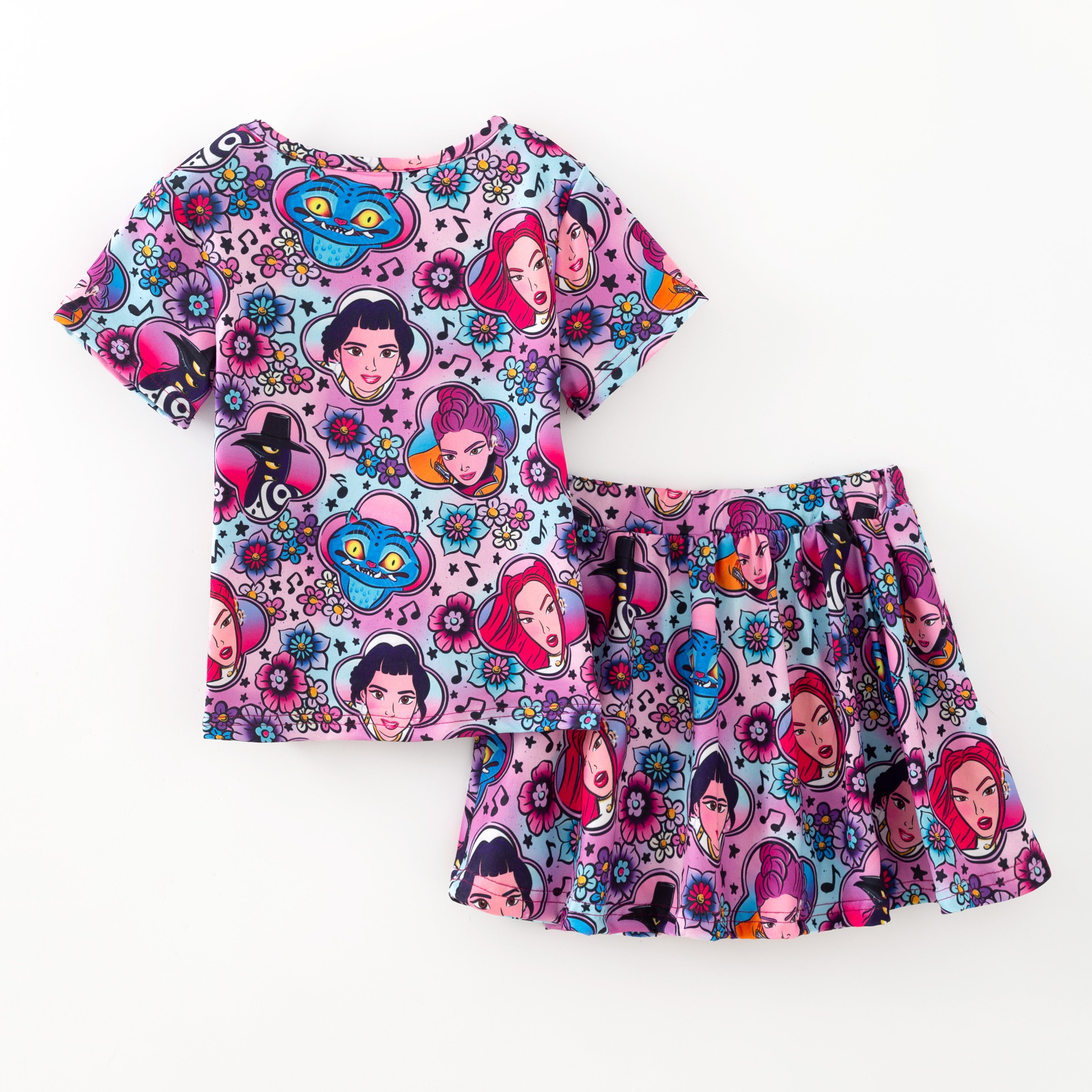 (Pre Order,Prepack Zone)Family Movie Character Print Dress,Set&Top