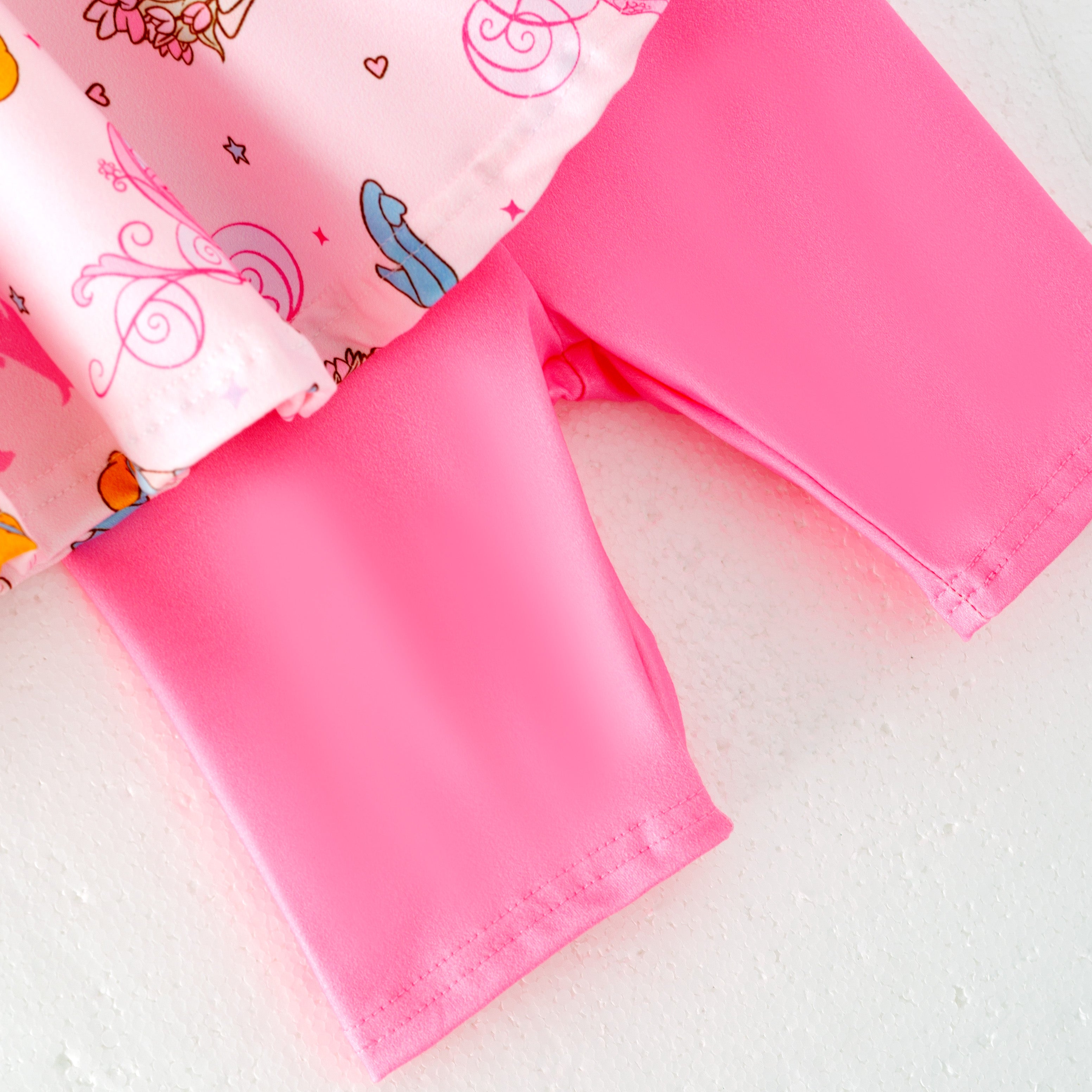(Pre Order)Girls Spring and Summer Princess&Cartoon Print Capris Set
