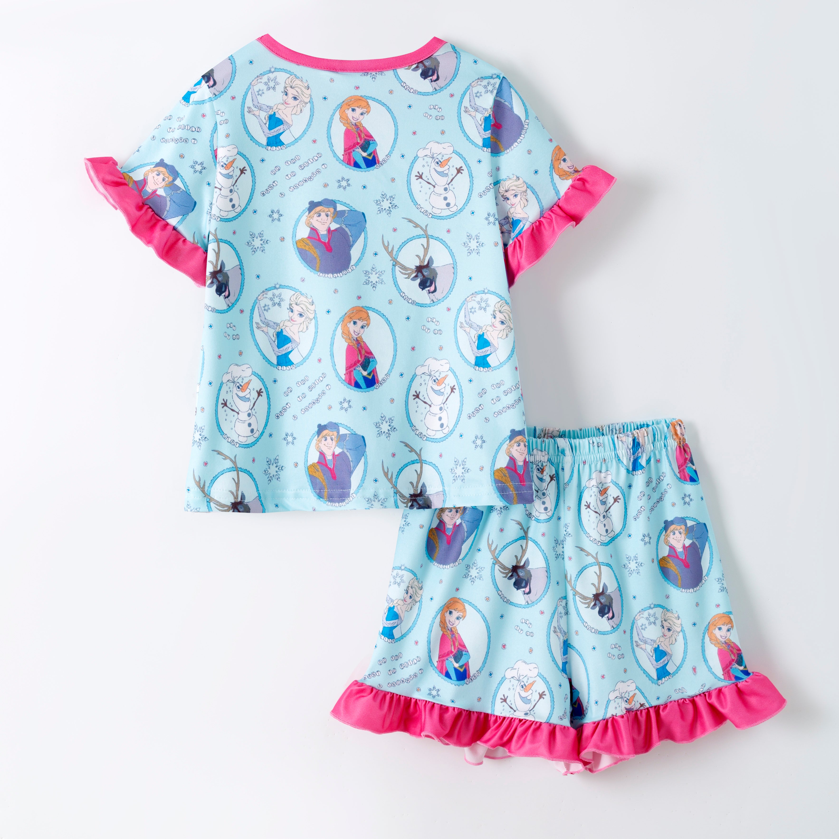 (Pre Order,Prepack Zone)Girls Princess Print Pajamas(Mix Size)