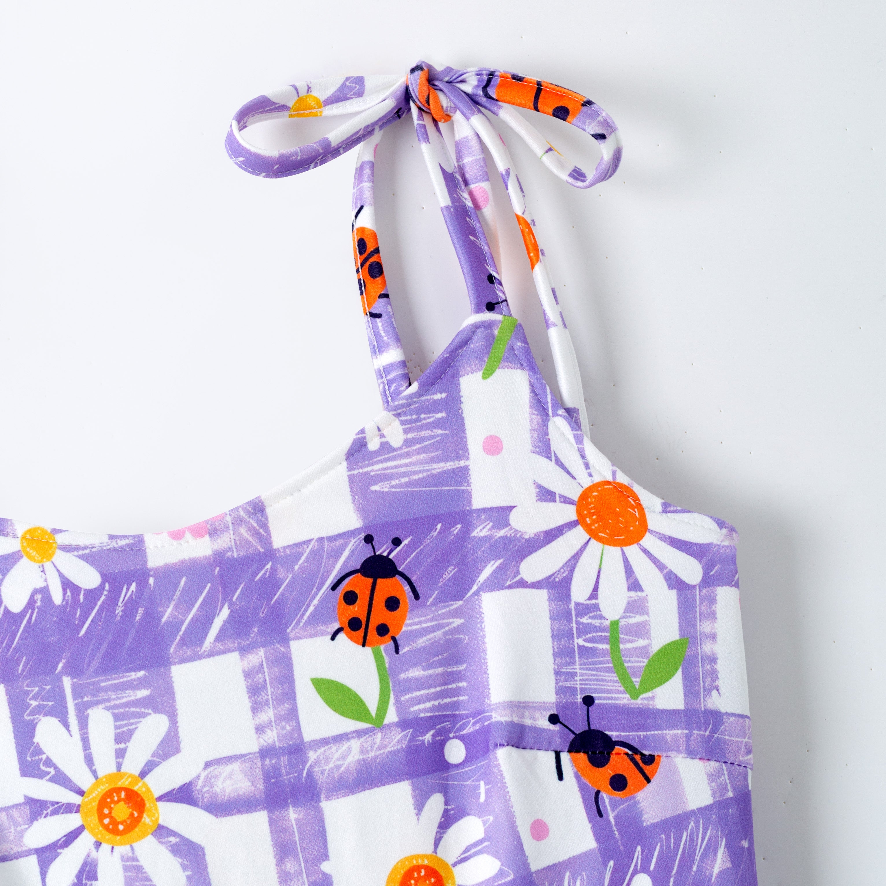(Pre Order,Prepack Zone)Family Summer Dasiy Print Slip Dress