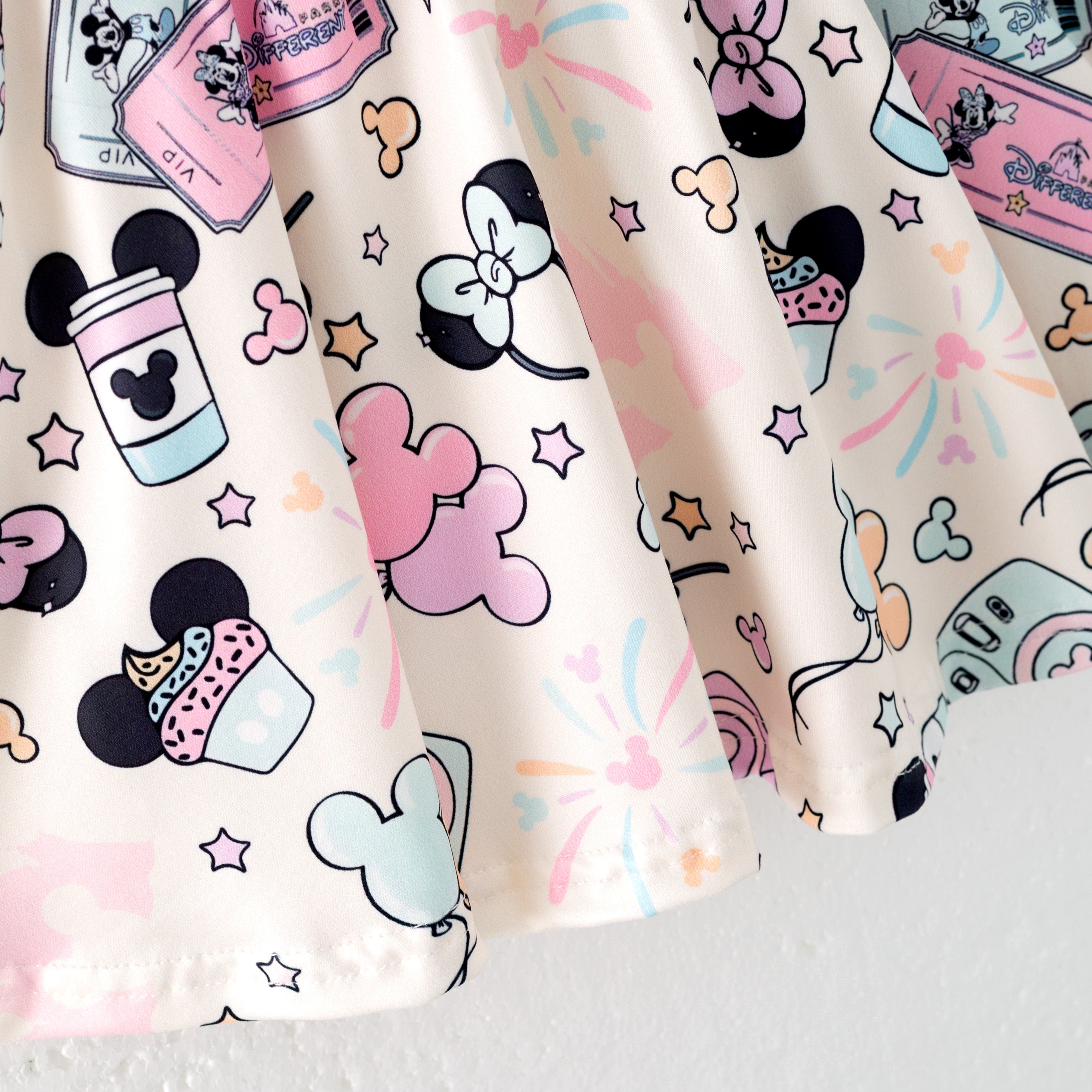 (Pre Order)Girls Spring and Summer Princess&Cartoon Print Skirt Set