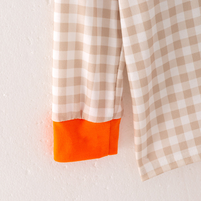 (In Stock L3-1-3)Boys Halloween Cartoon Embroided Outfit Set