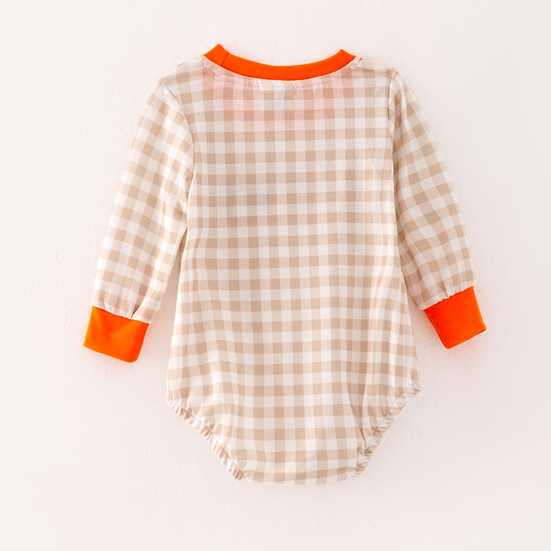 (In Stock G18-5-1)Baby Boys Halloween Cartoon Embroided Romper