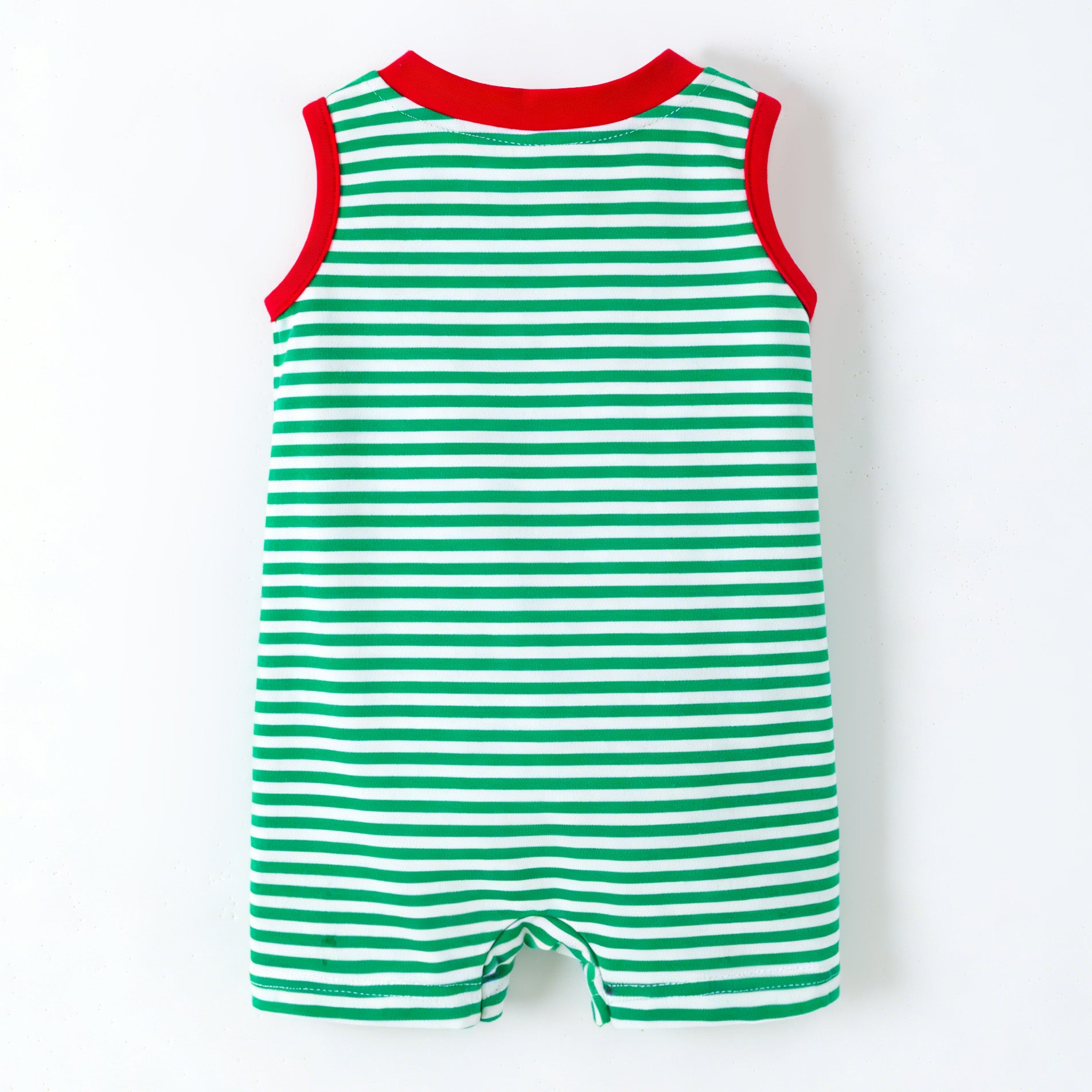 (In Stock)Toddler Boys Summer Watermelon Applique Cotton Romper