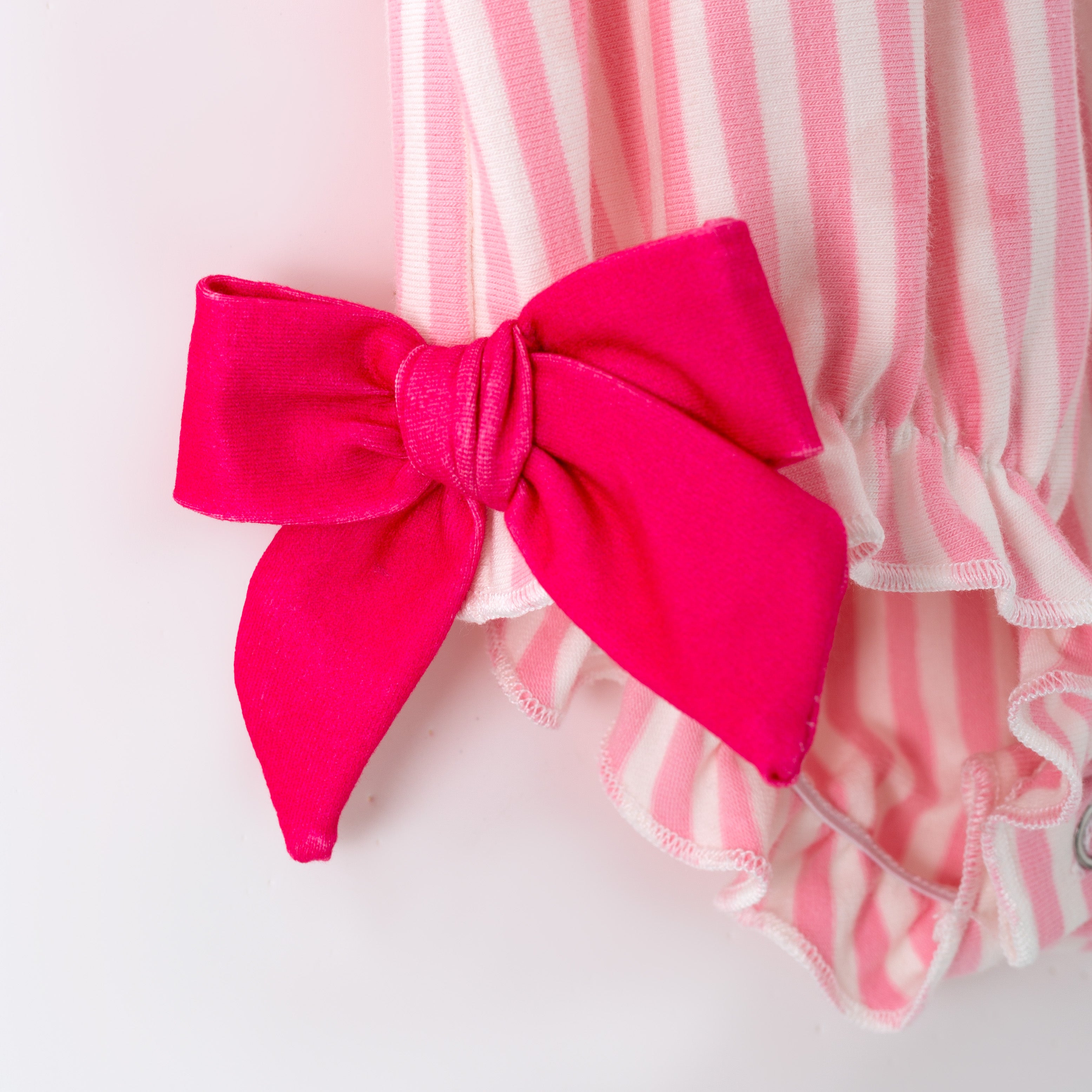 (In Stock)Toddler Girls Summer Watermelon Applique Cotton Romper