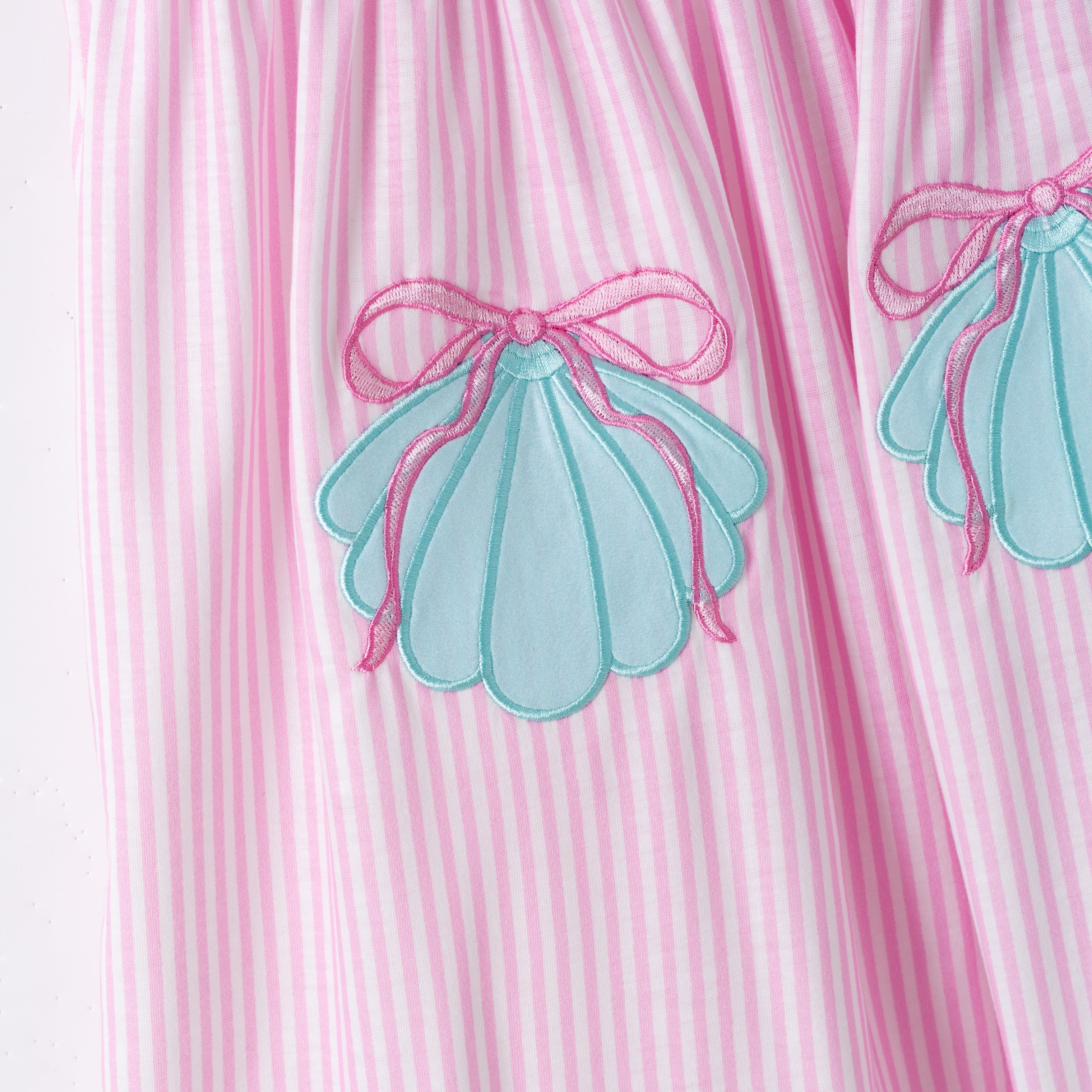 (Pre Order,Prepack Zone)Family Sea Shell Applique Dress&Romper(Mix Size)