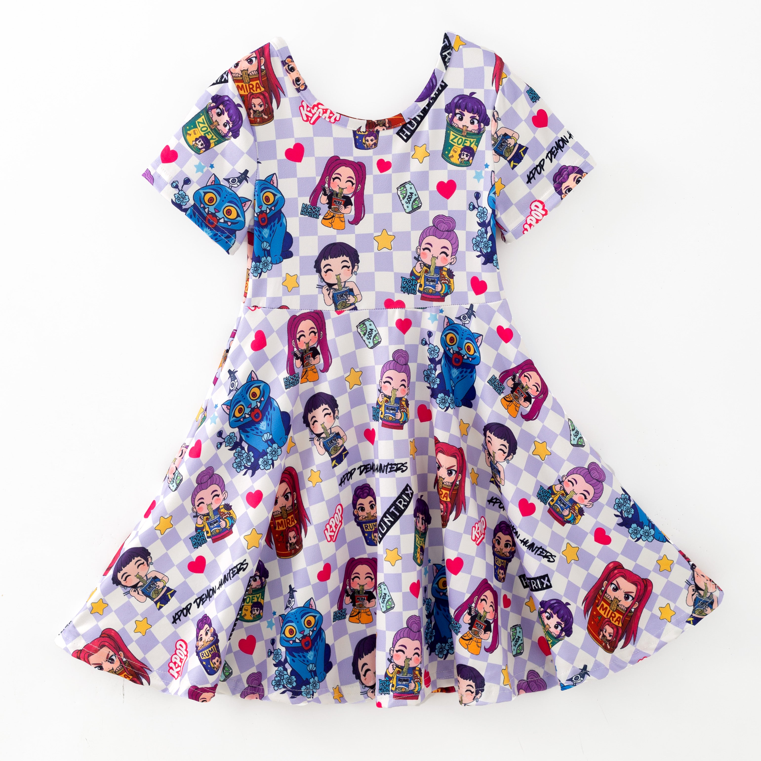 (Pre Order,Prepack Zone)Girls Movie Character Print Dress