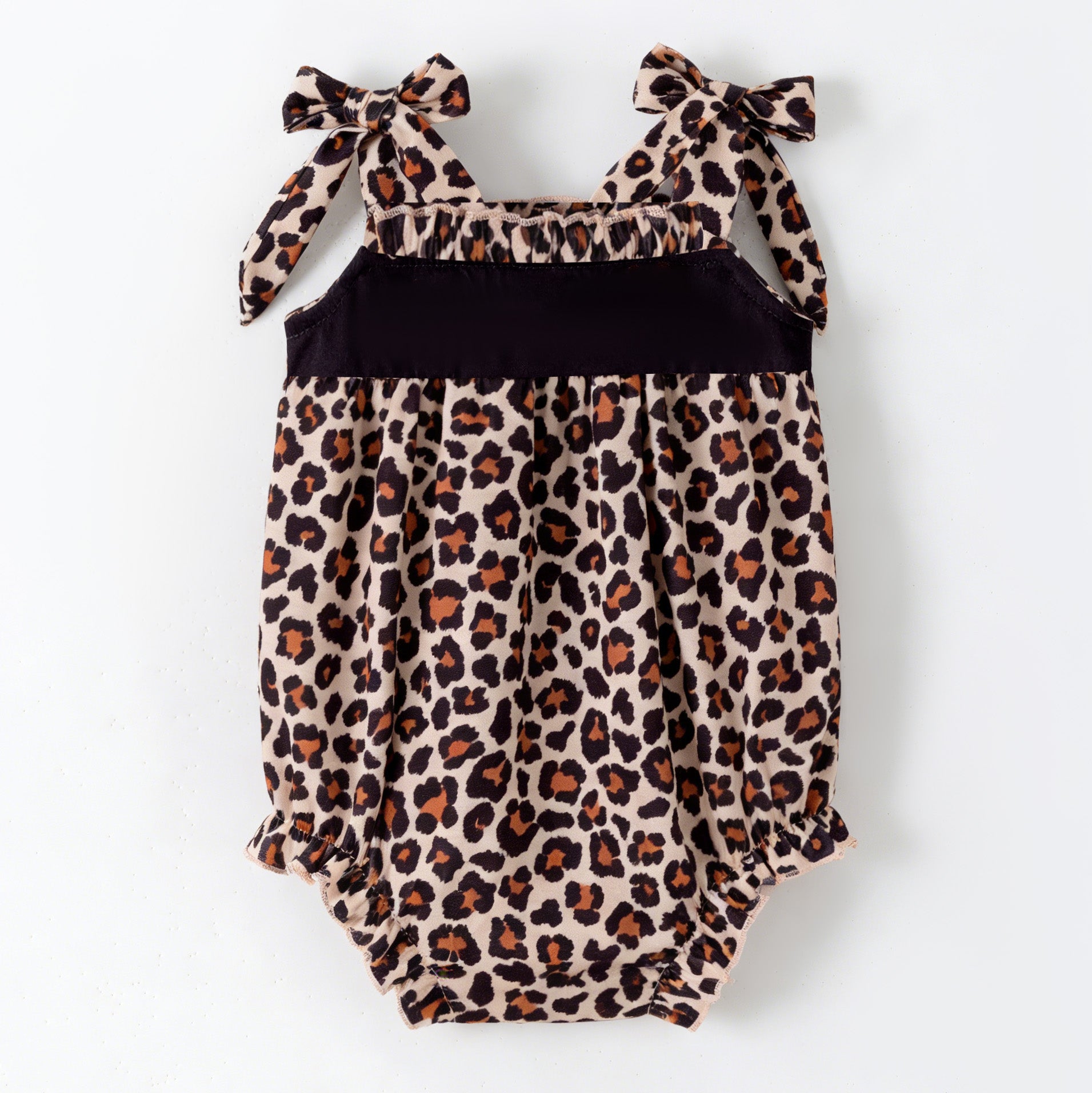(Pre Order,Prepack Zone)Family Cartoon Applique Leopard Print Dress&Romper(Mix Size)