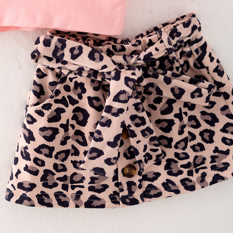 (In Stock Q01-05-02)Girls Thanksgiving Print Skirt Set