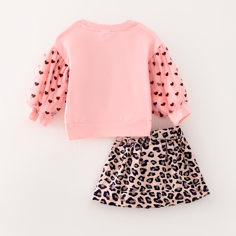 (In Stock Q01-05-02)Girls Thanksgiving Print Skirt Set