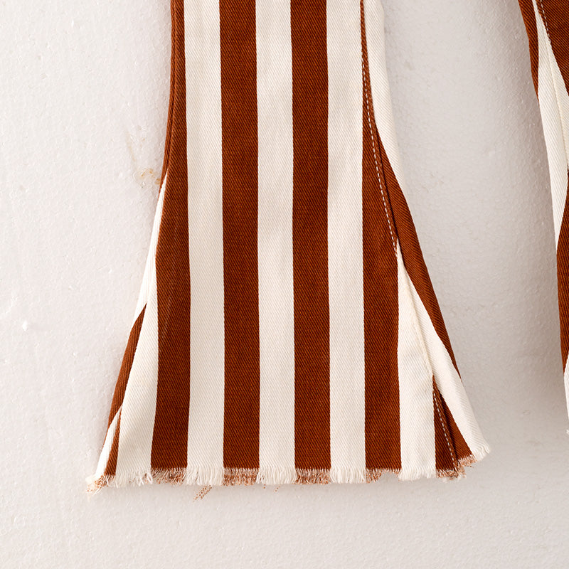 (In Stock Q04-04-01)Girls Thanksgiving Print Jeans Set