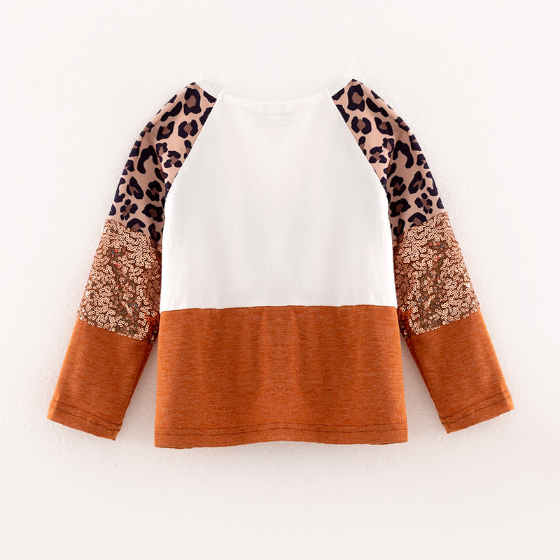 (In Stock L21-04-02)Mommy and Me Leopard Print Top