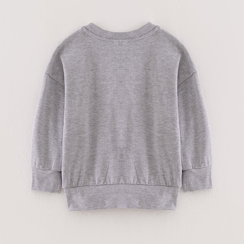 (In Stock L21-03-03)Girls Fall “GAME DAY” Print Top