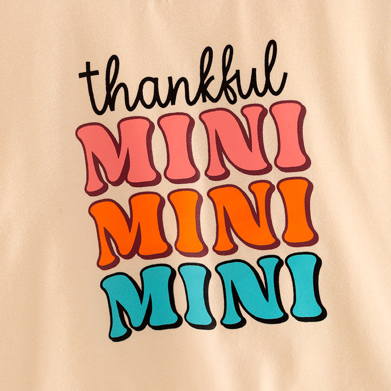 (In Stock L23-02-02)Mommy and Me “thankful MAMA” Print Top