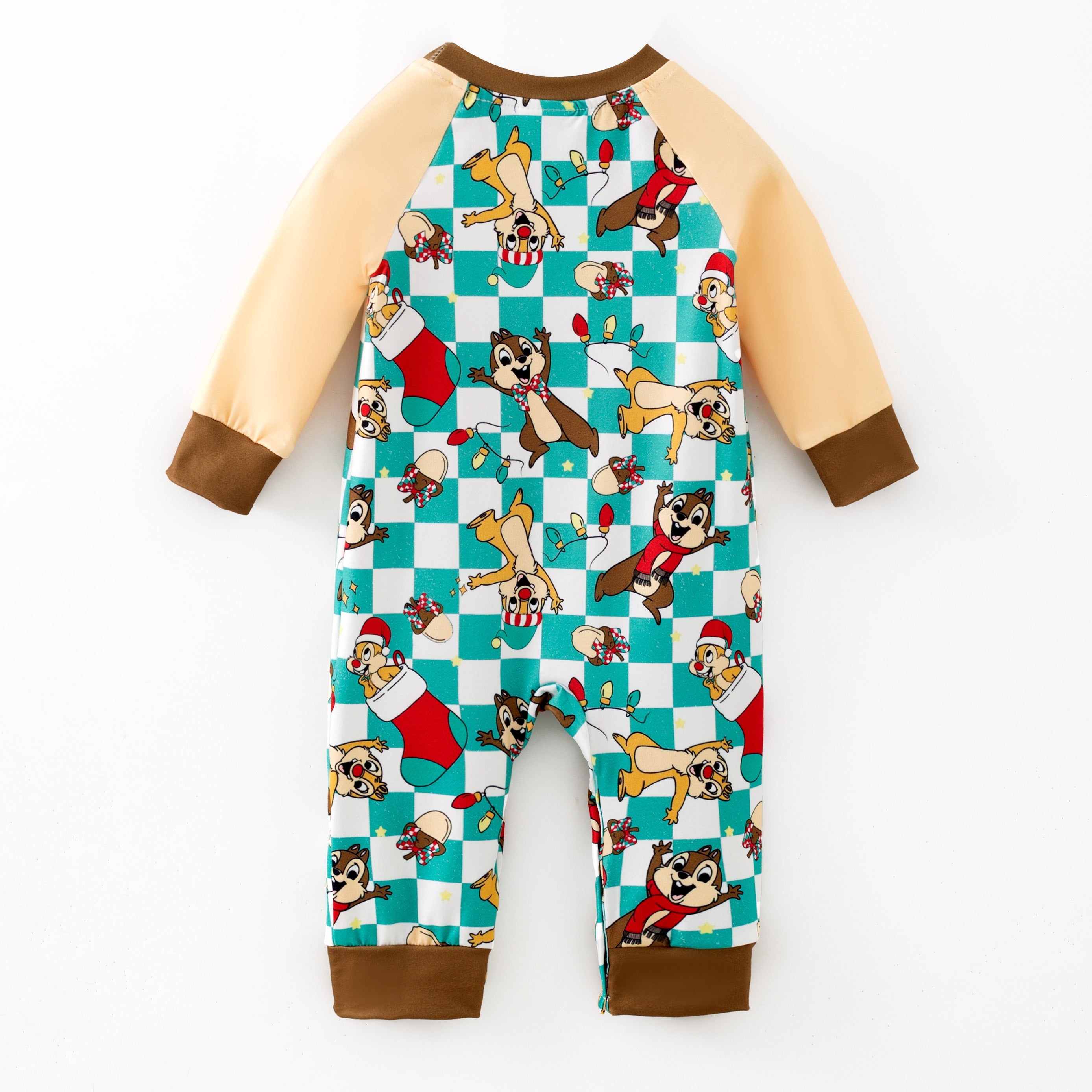 (Pre Order,Prepack Zone)Toddler Boys Christmas Print Romper(Mix Size)