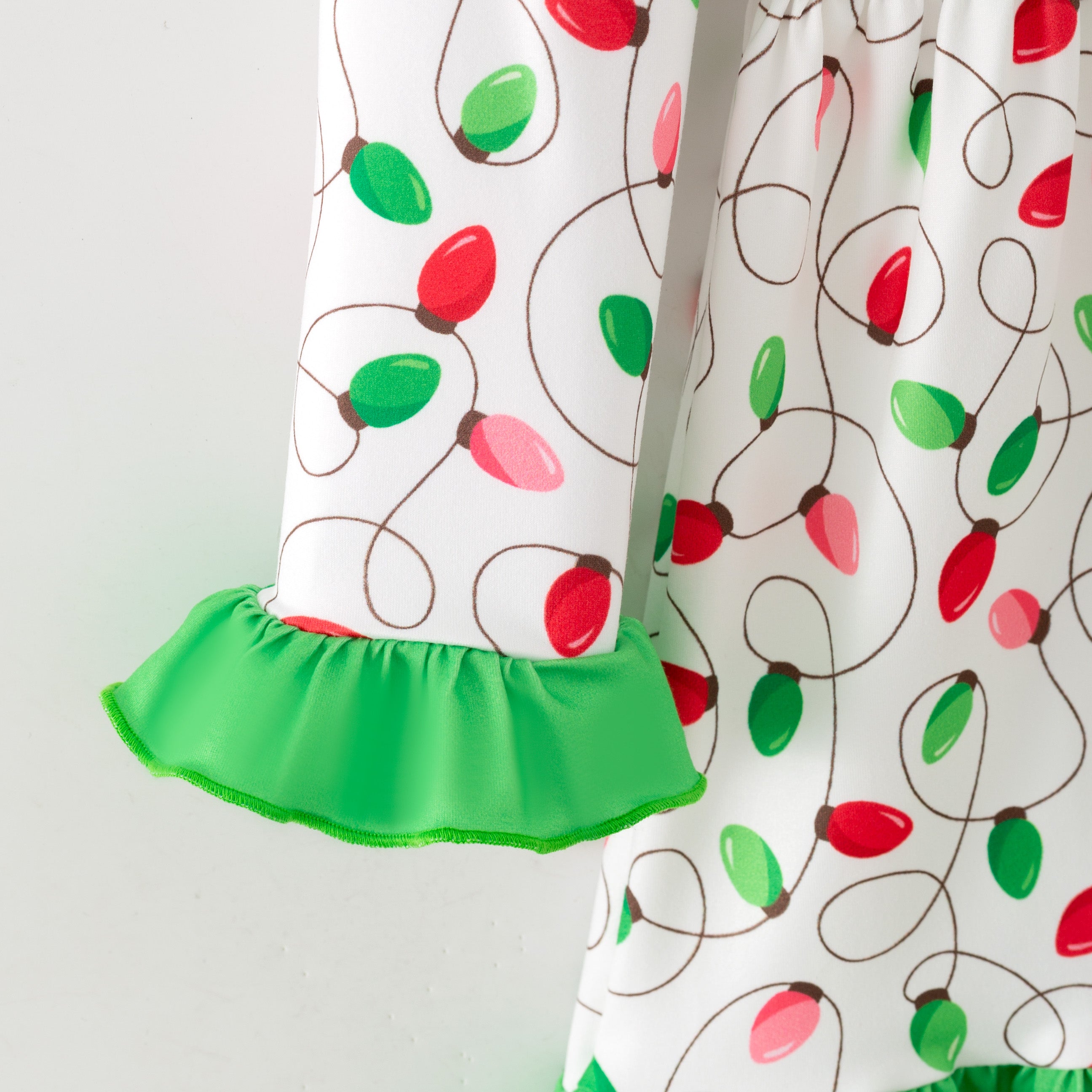 (Pre Order,Prepack Zone)Girls Christmas Print Dress&Pajamas