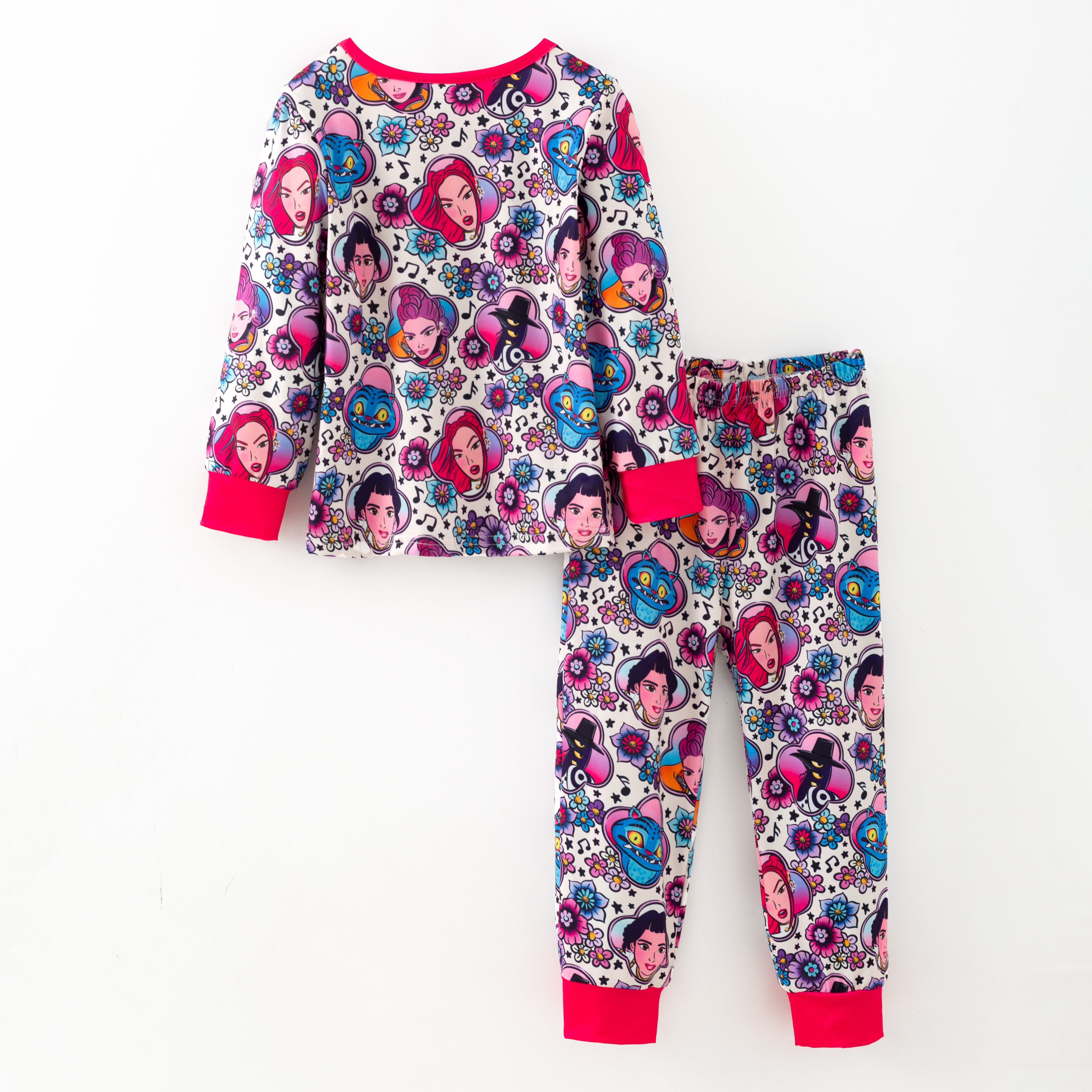 (Pre Order,Prepack Zone)Girls Movie Character Print Pajamas(Mix Size)