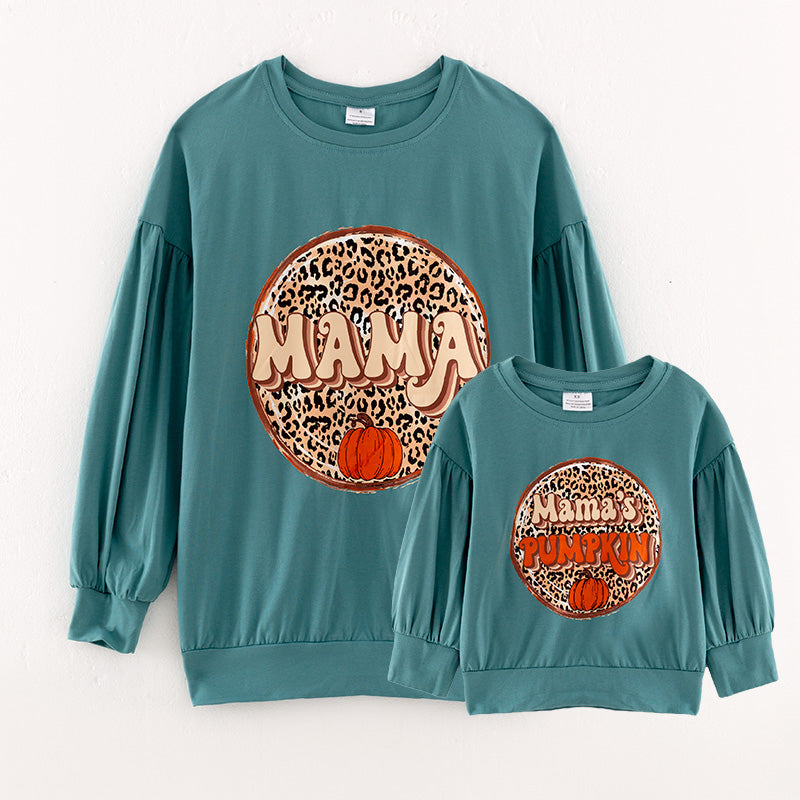 (In Stock Q5-5-1)Mommy and Me Thanksgiving Print Top