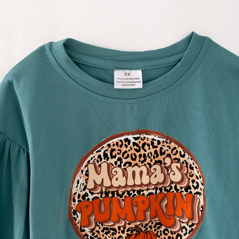 (In Stock Q5-5-1)Mommy and Me Thanksgiving Print Top