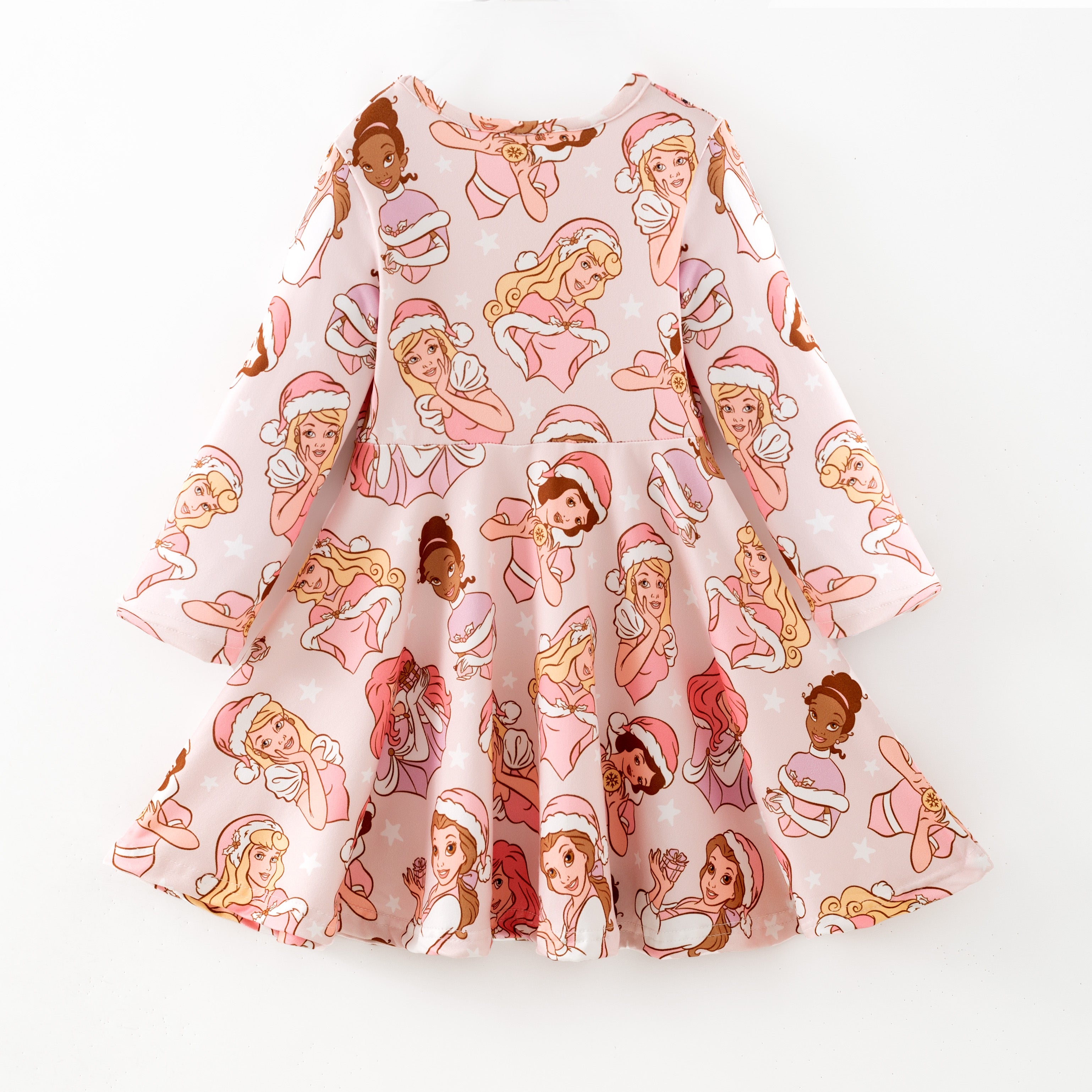 (Pre Order,Prepack Zone)Girls Christmas Princess Print Dress